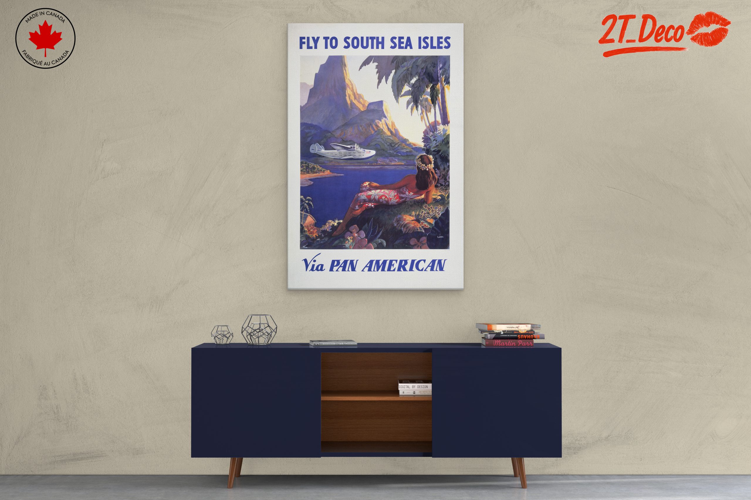 Vintage Travel Poster for South Sea Isles - Image 3