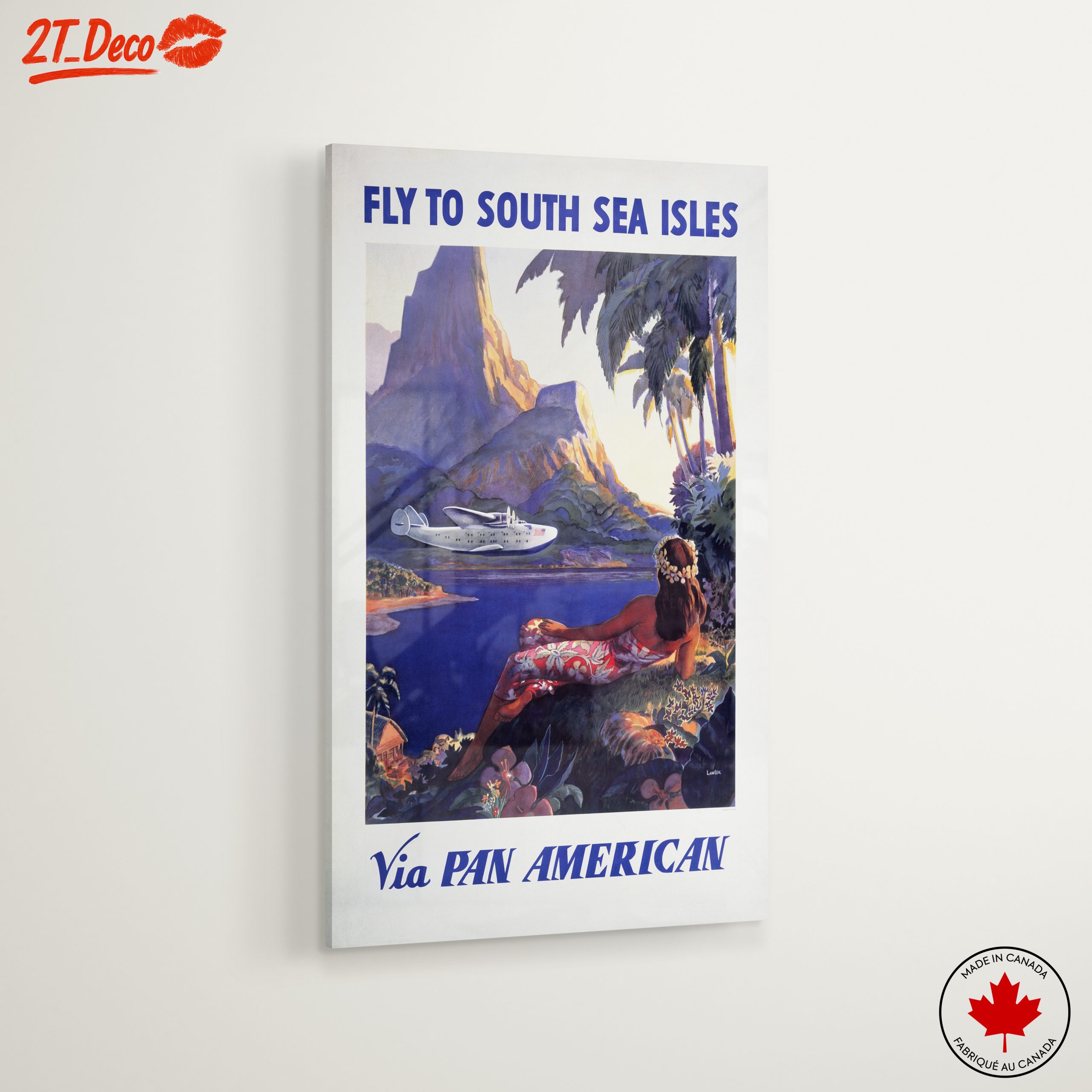 Vintage Travel Poster for South Sea Isles - Image 6