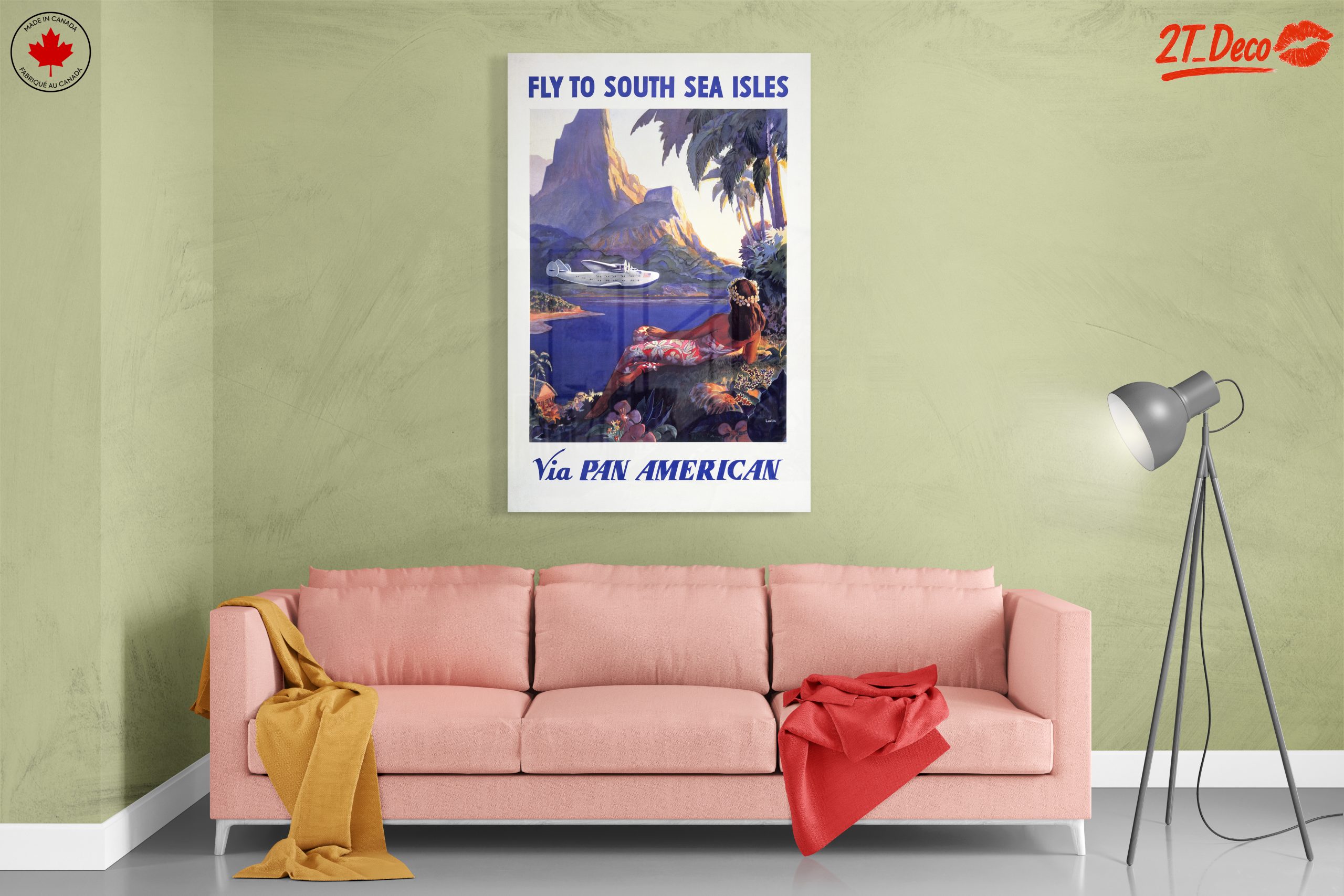 Vintage Travel Poster for South Sea Isles - Image 7