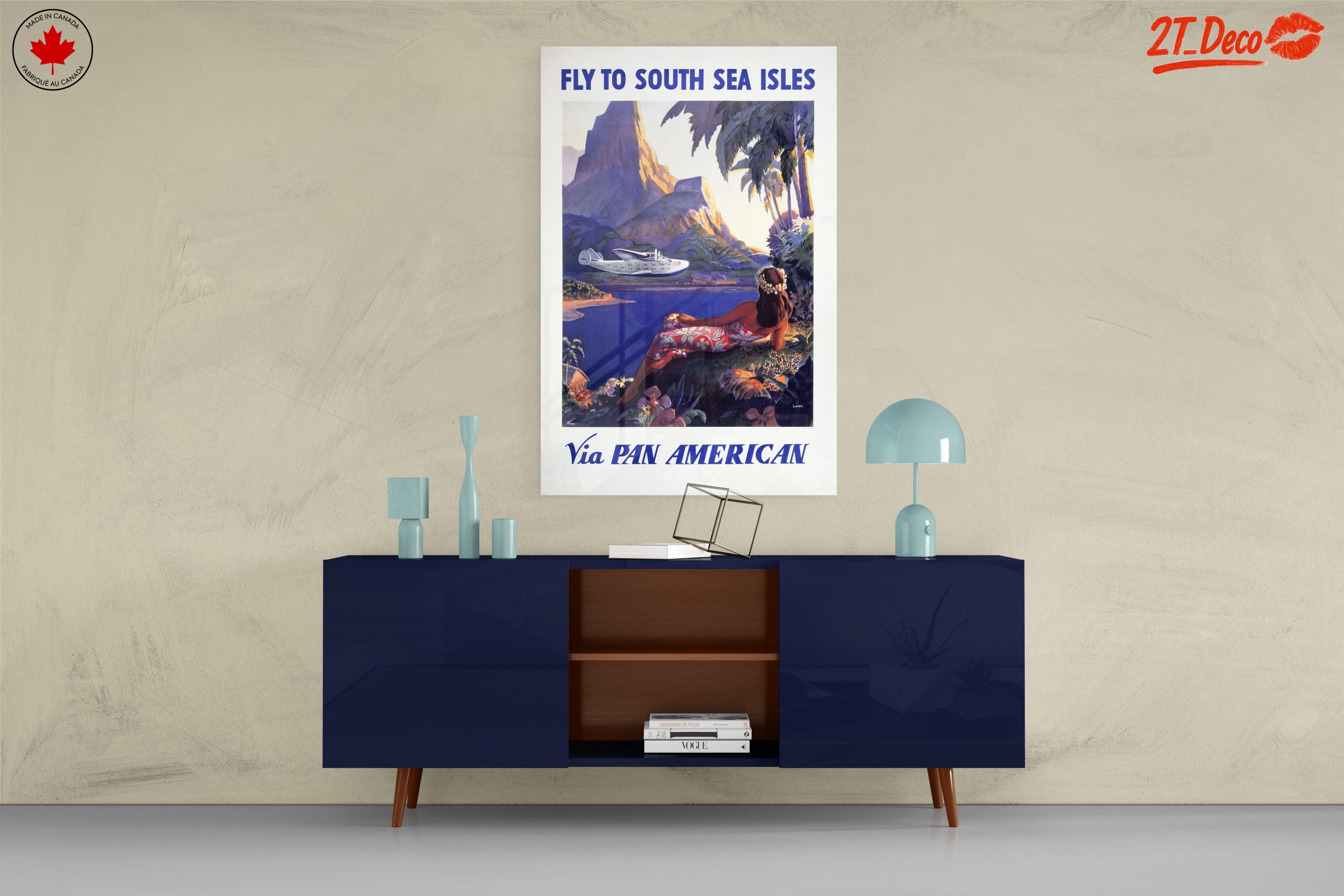 Vintage Travel Poster for South Sea Isles - Image 8
