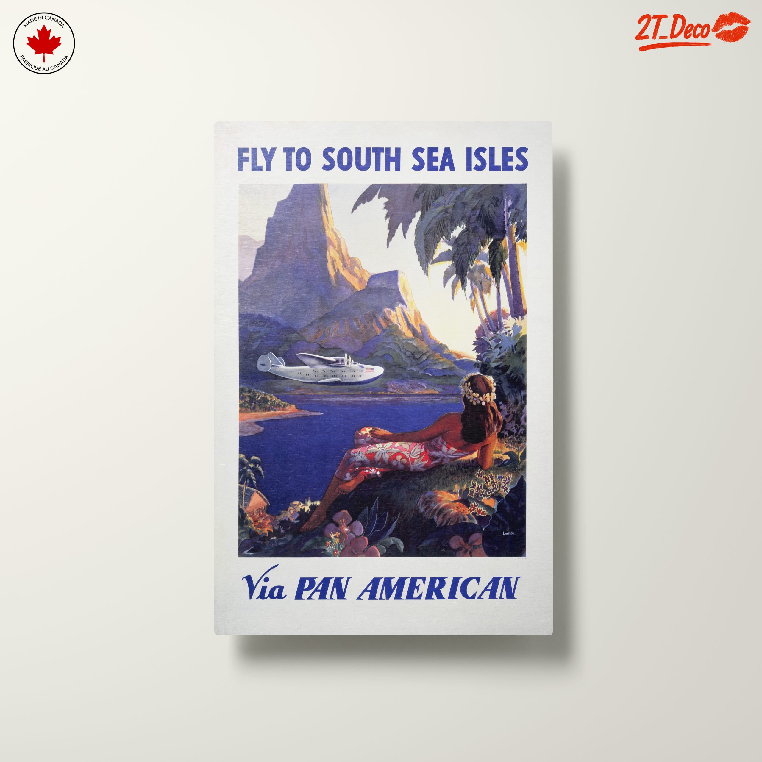 Vintage Travel Poster for South Sea Isles - Image 10