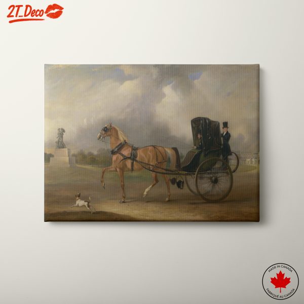 Elegant Horse-Drawn Carriage Scene