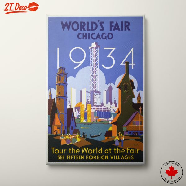 World's Fair Chicago 1934 Vintage Poster Art 2
