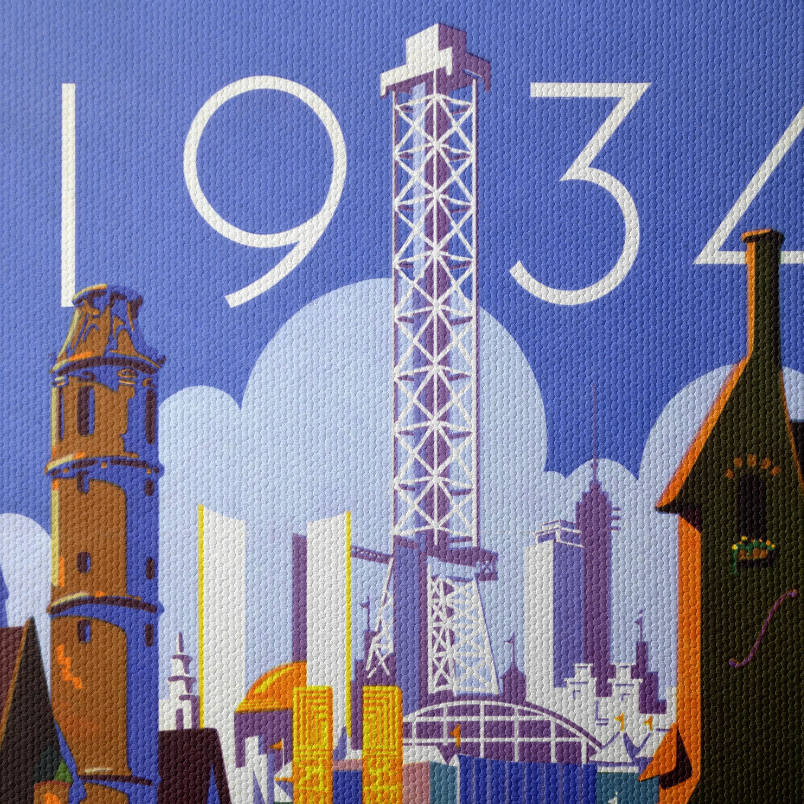 World's Fair Chicago 1934 Vintage Poster Art 2 - Image 4