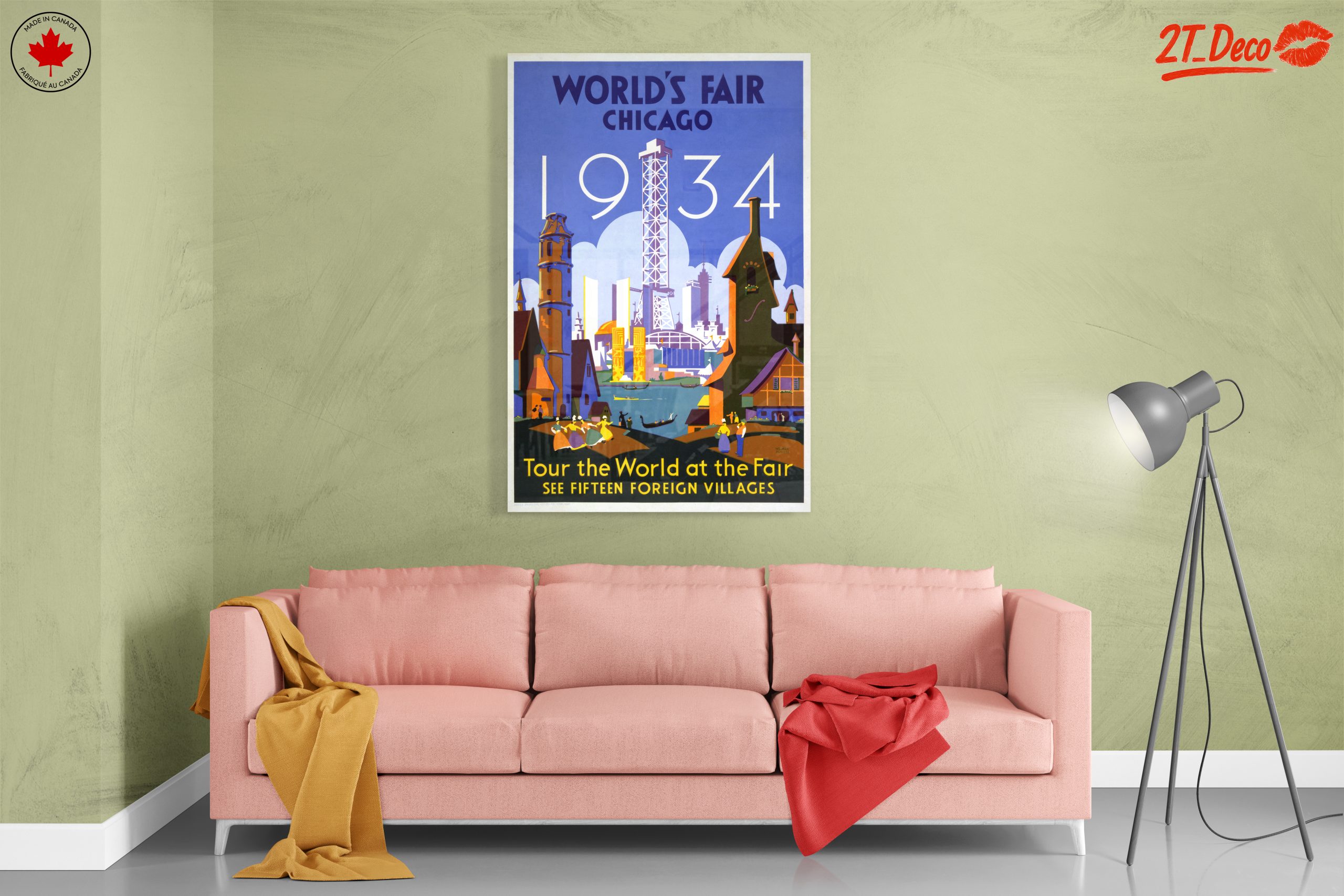 World's Fair Chicago 1934 Vintage Poster Art 2 - Image 7