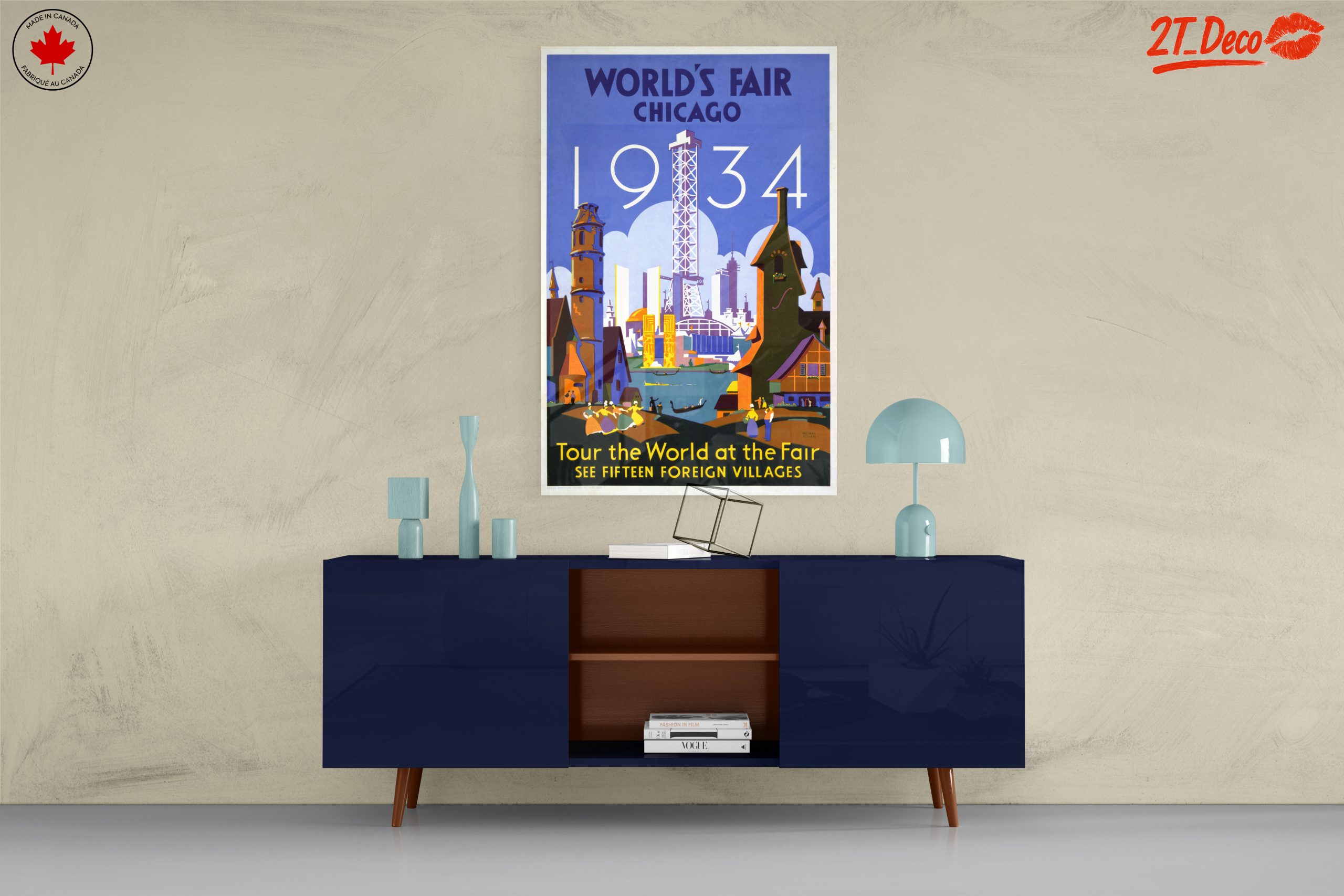 World's Fair Chicago 1934 Vintage Poster Art 2 - Image 8