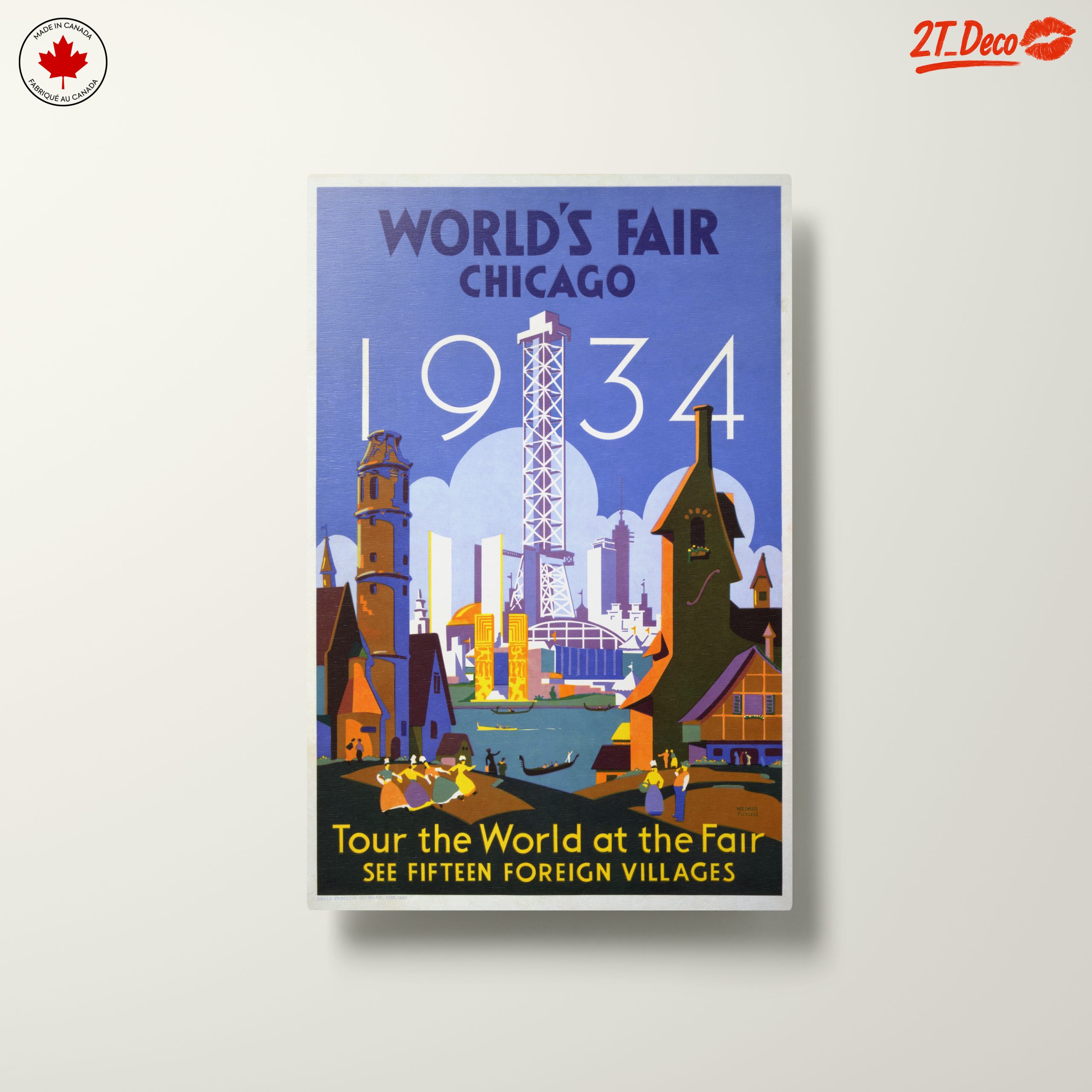 World's Fair Chicago 1934 Vintage Poster Art 2 - Image 10