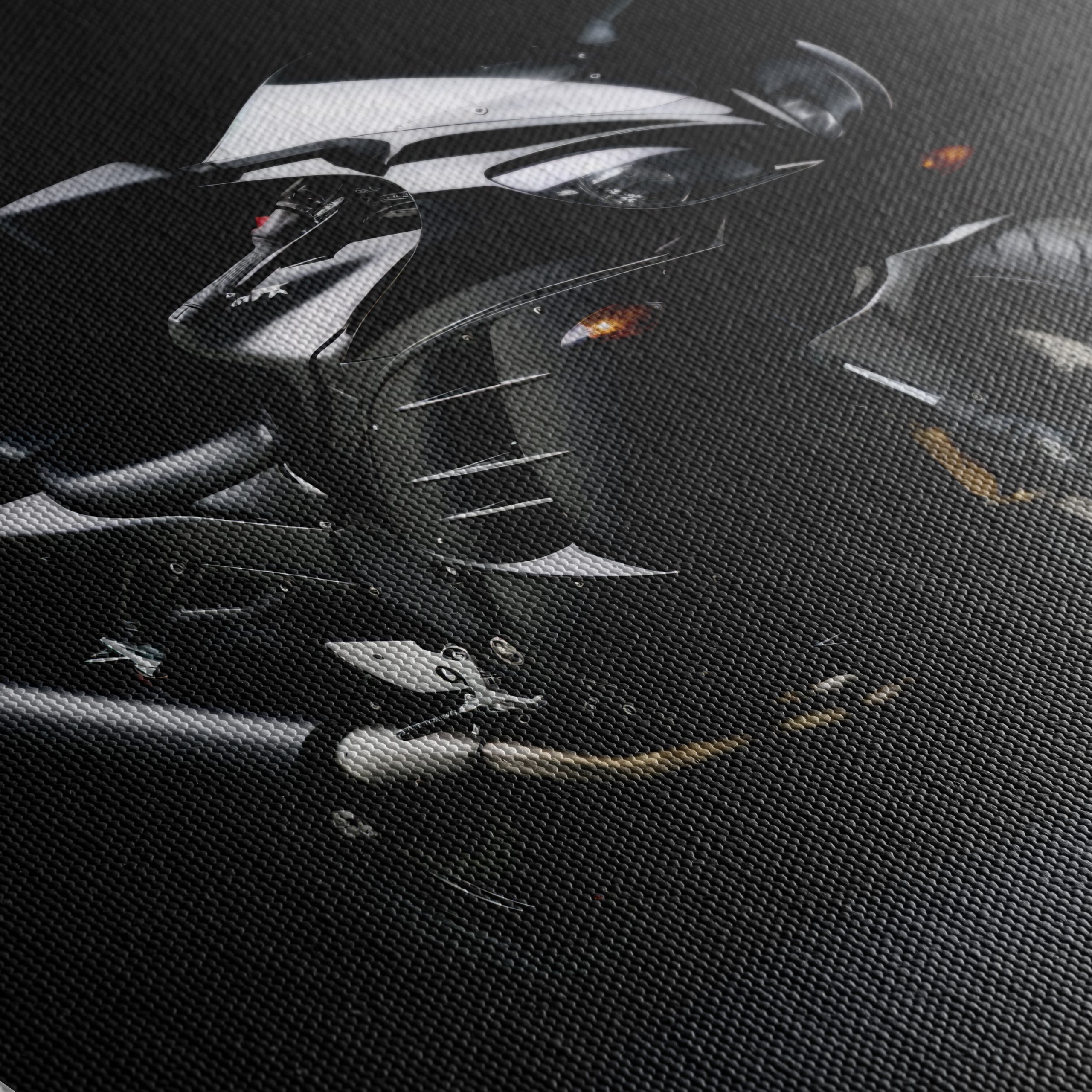 Sleek Black Motorcycle Art for Enthusiasts - Image 5