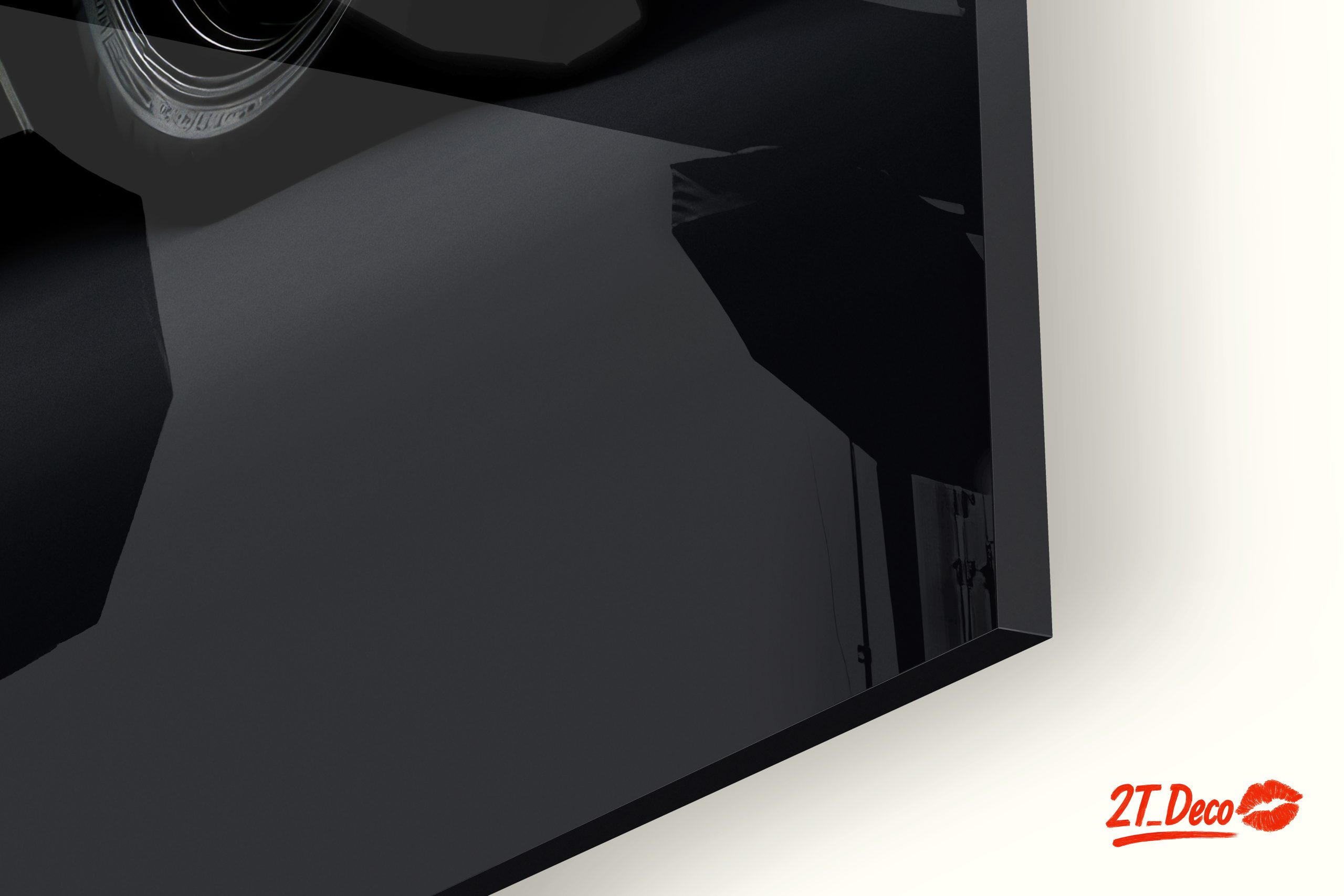 Sleek Black Motorcycle Art for Enthusiasts - Image 9
