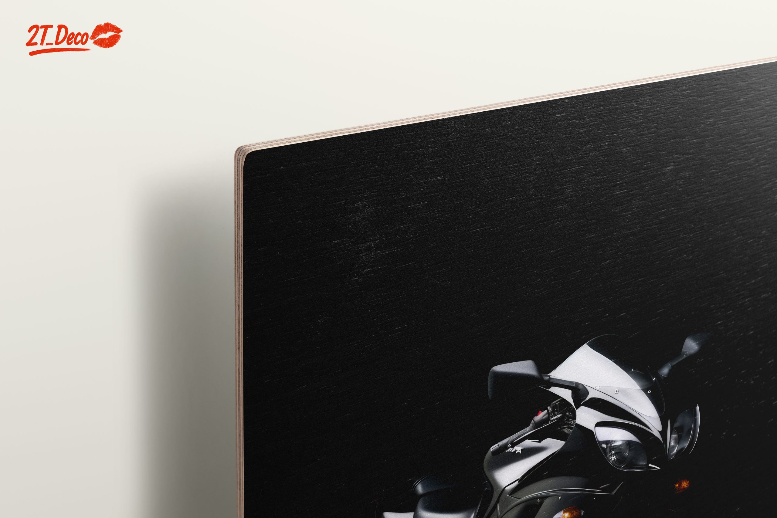 Sleek Black Motorcycle Art for Enthusiasts - Image 15