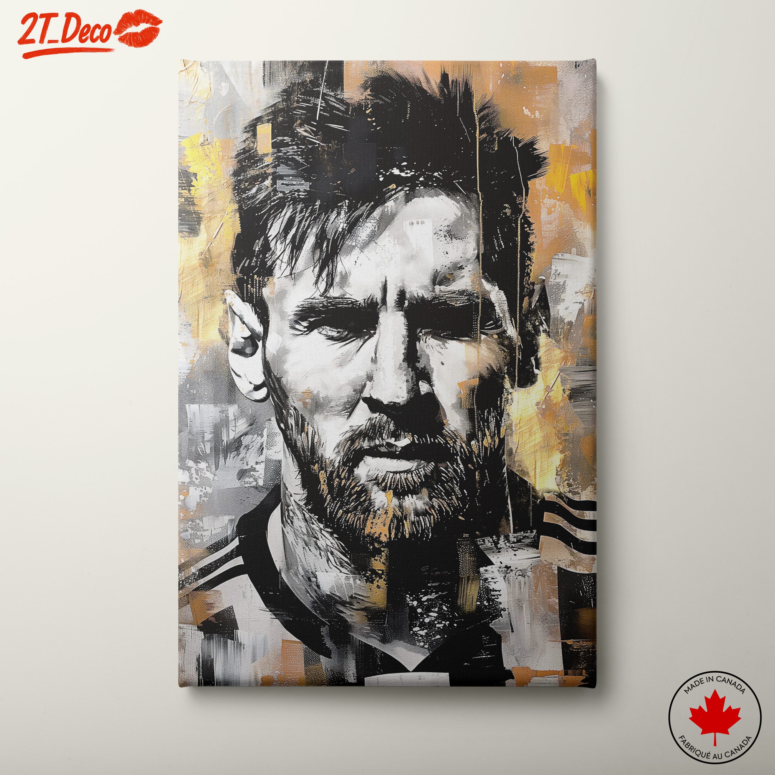 Messi Dynamic Sports Portrait Art