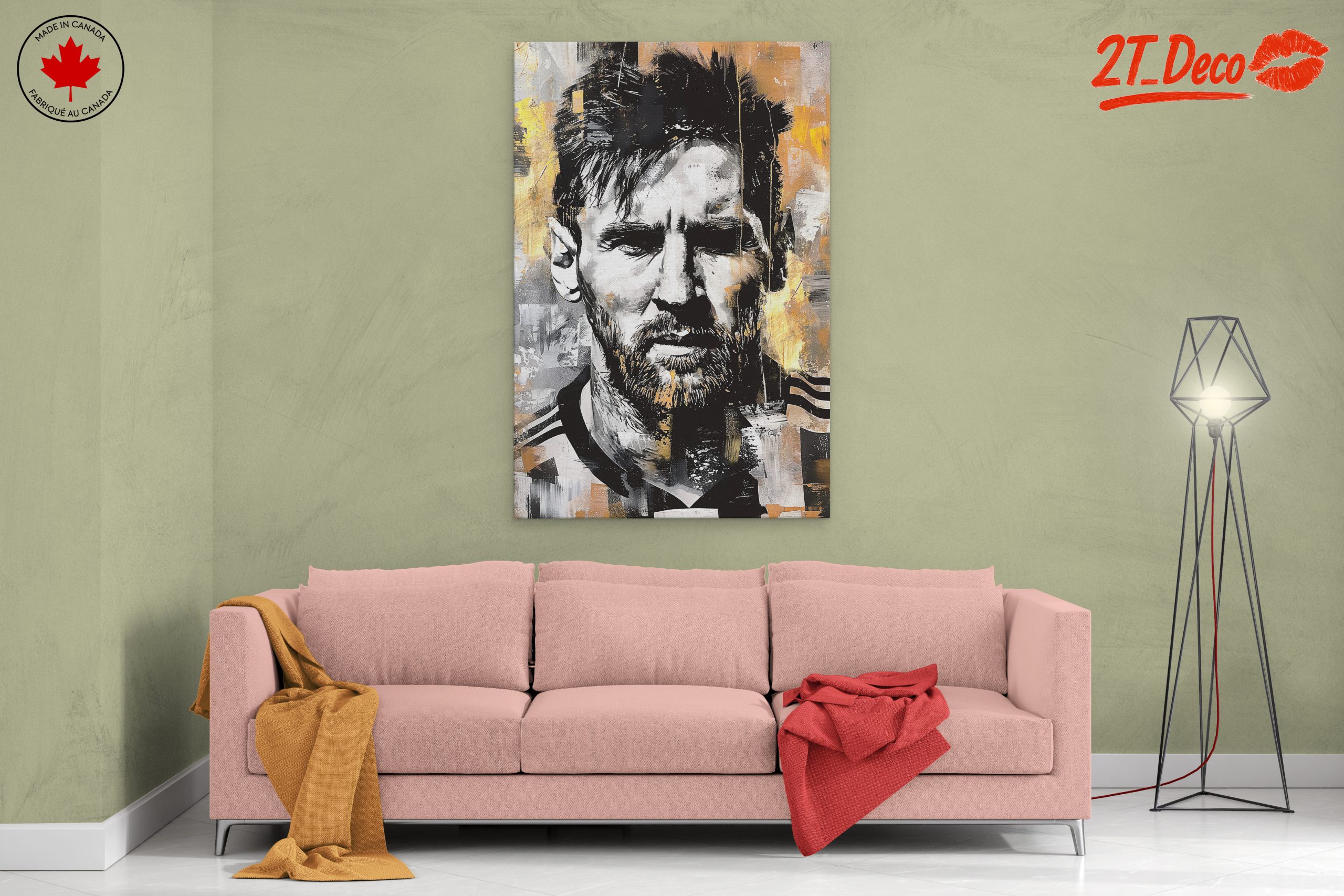 Messi Dynamic Sports Portrait Art - Image 2
