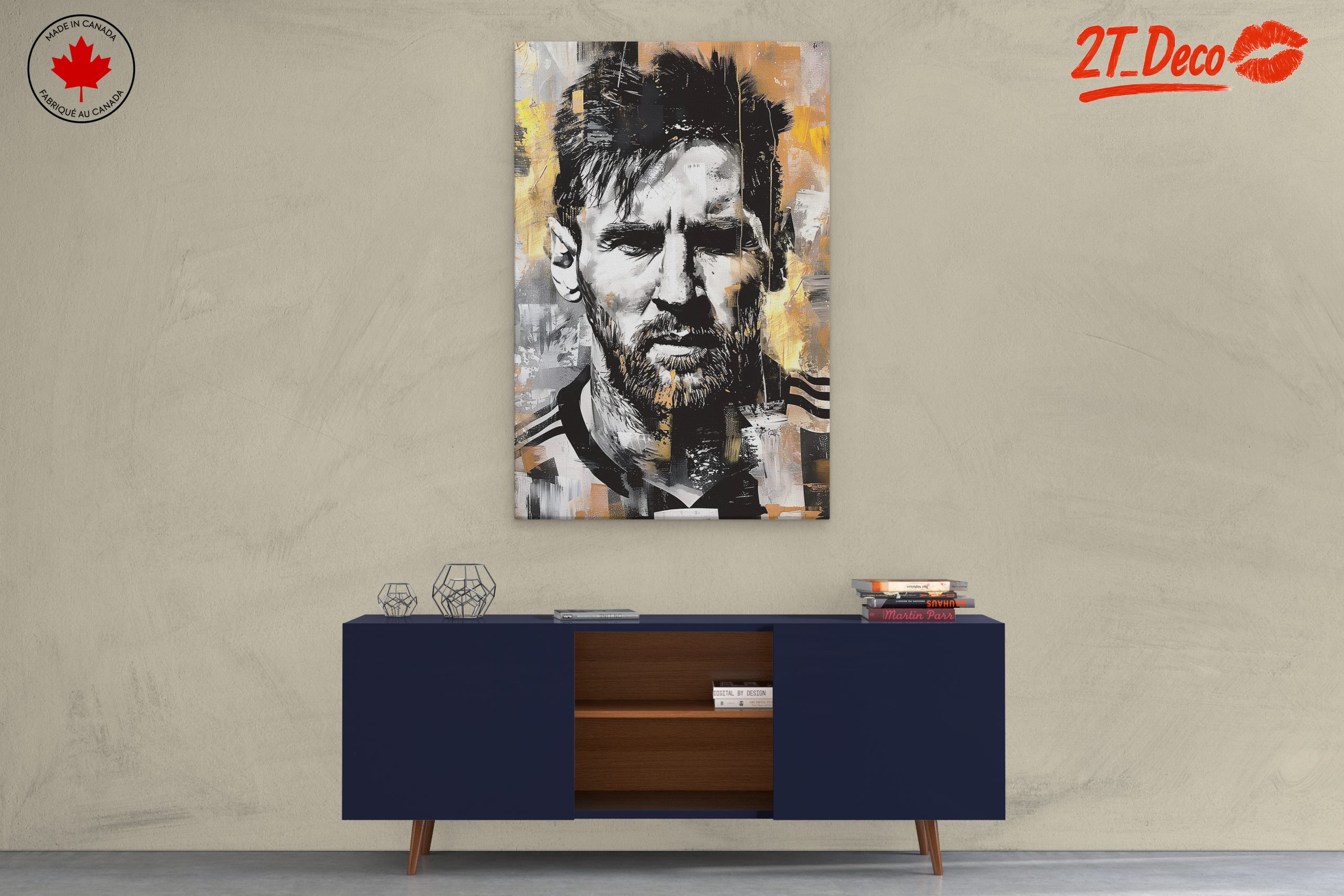 Messi Dynamic Sports Portrait Art - Image 3