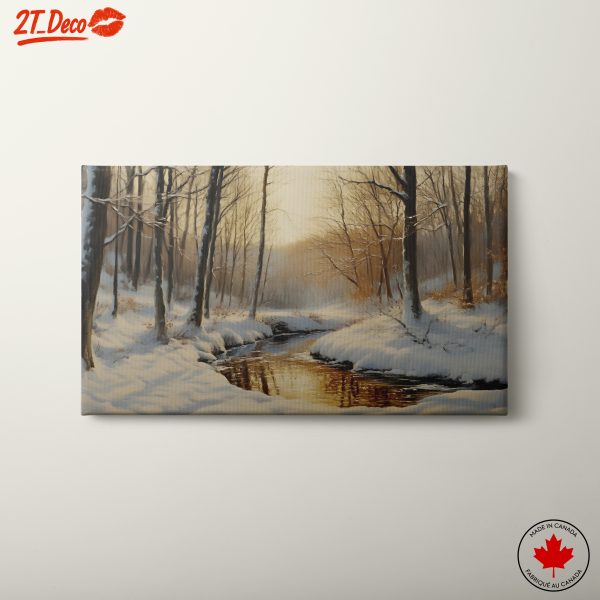 Serene Winter Landscape with River 2