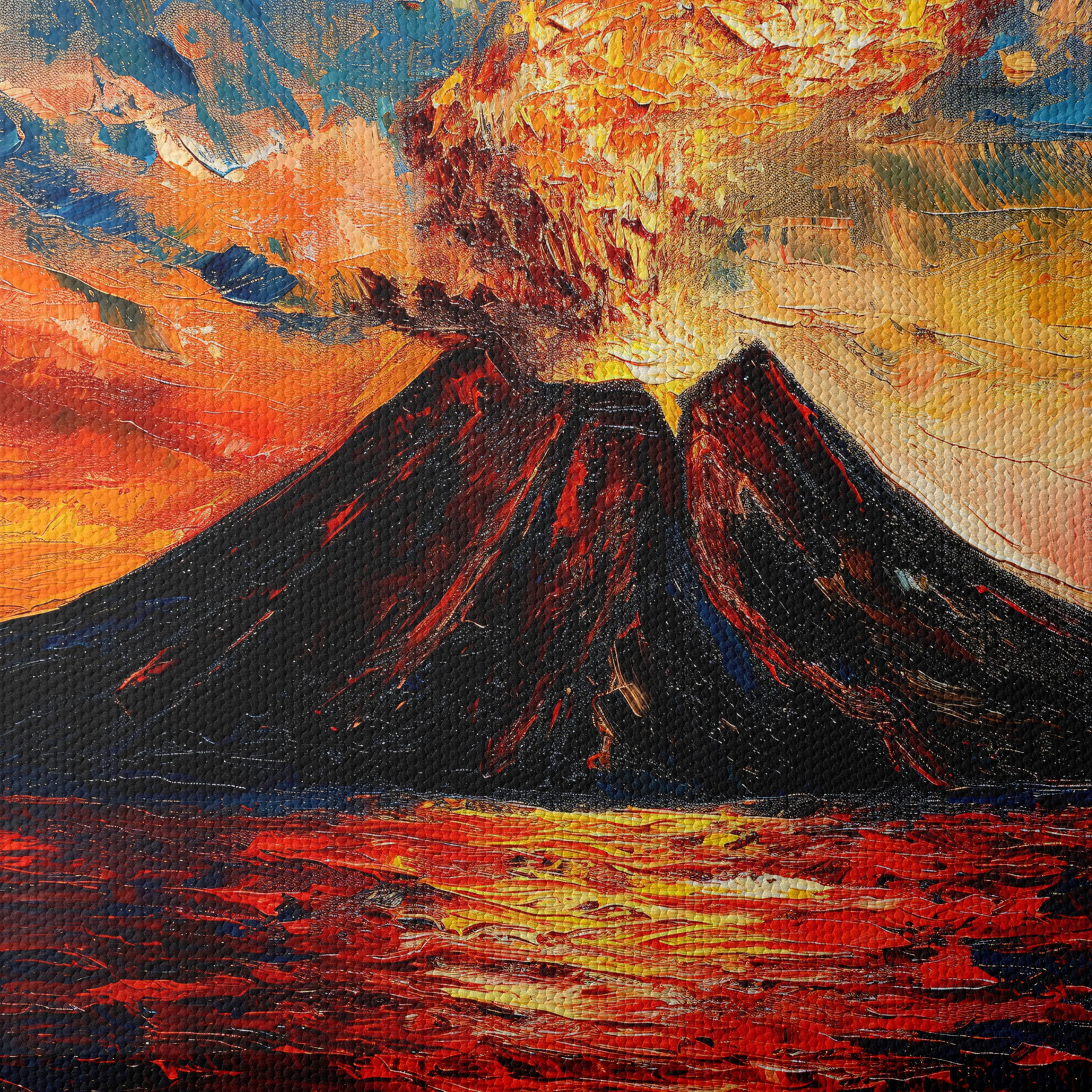 Abstract Volcano Landscape Art - Image 4