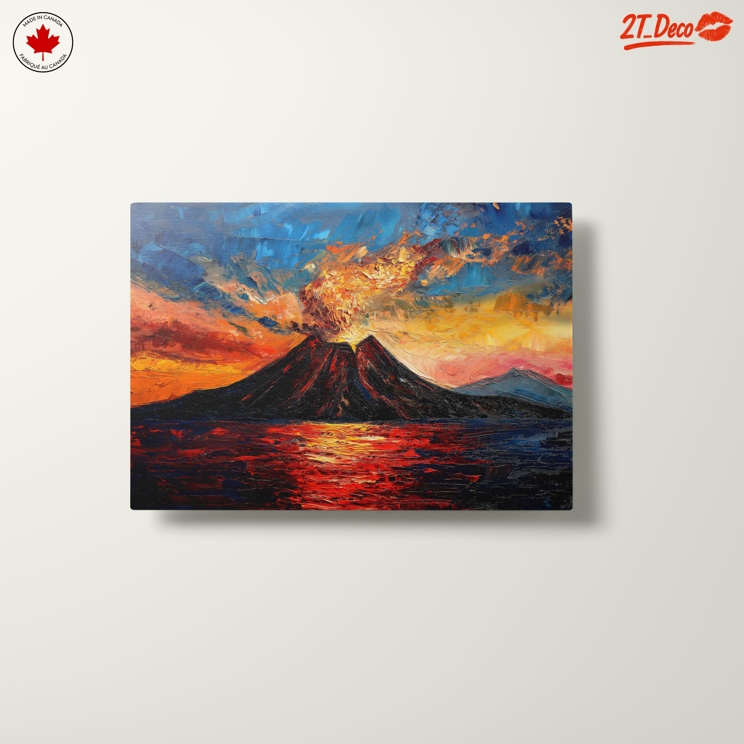 Abstract Volcano Landscape Art - Image 10