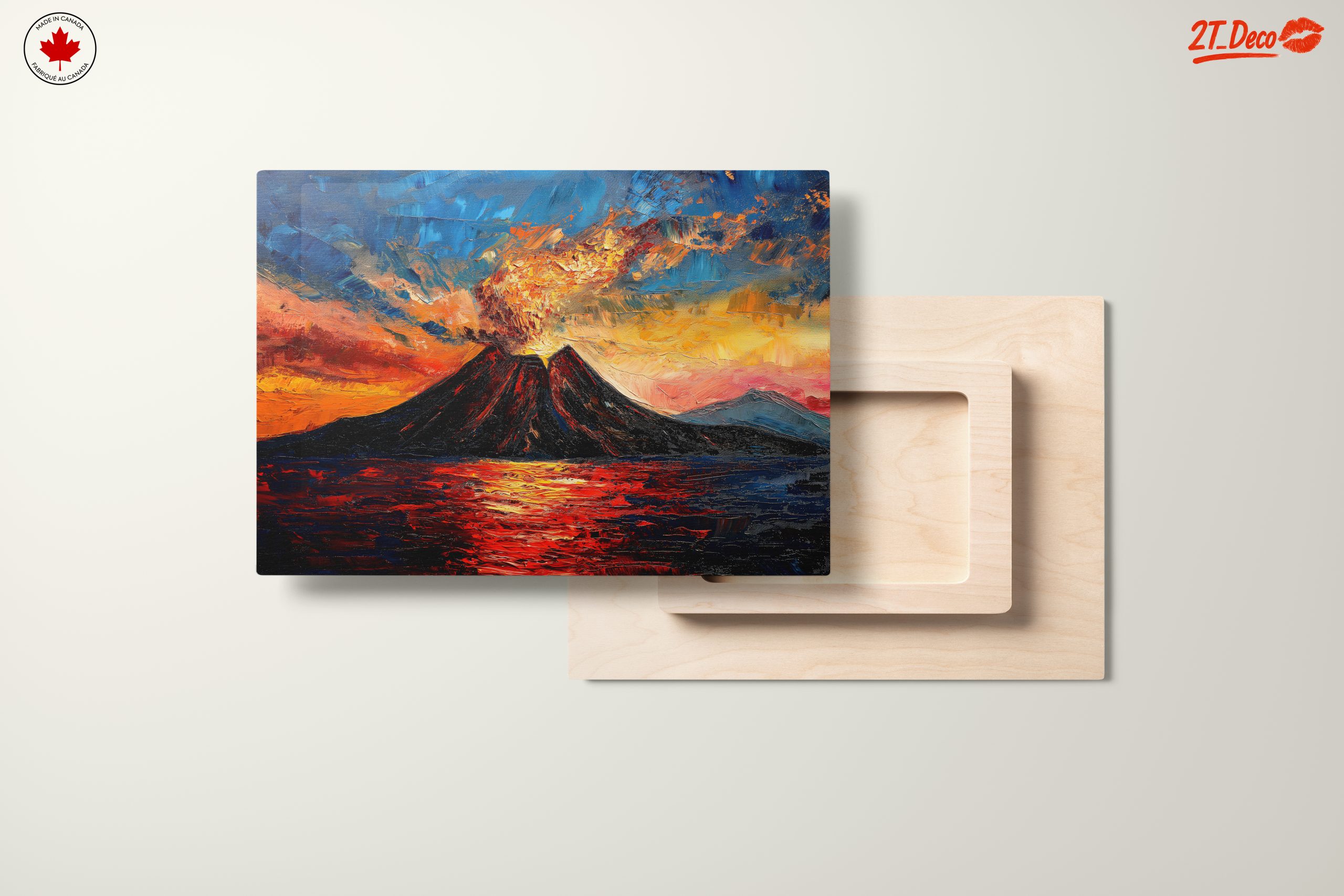 Abstract Volcano Landscape Art - Image 11