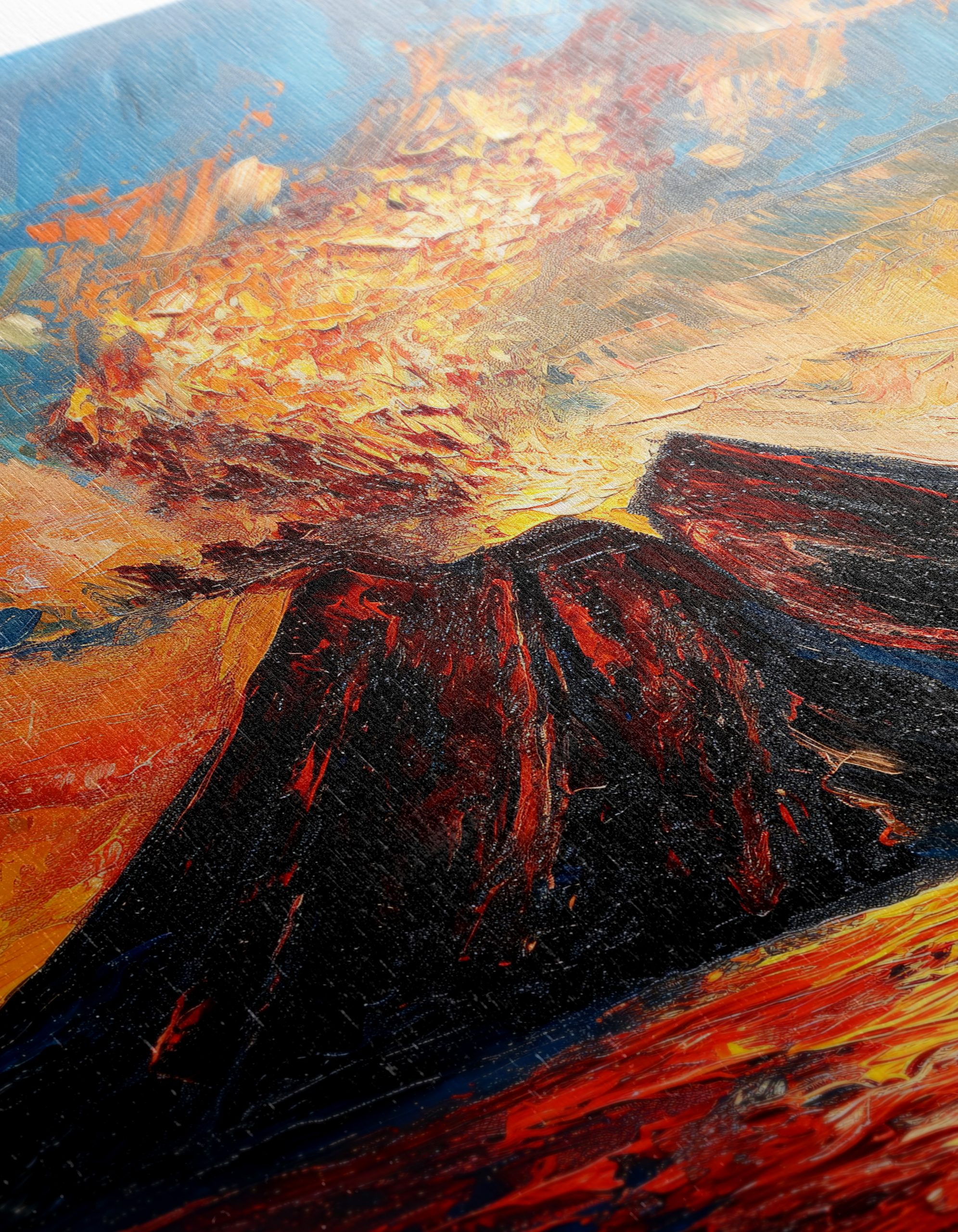Abstract Volcano Landscape Art - Image 12