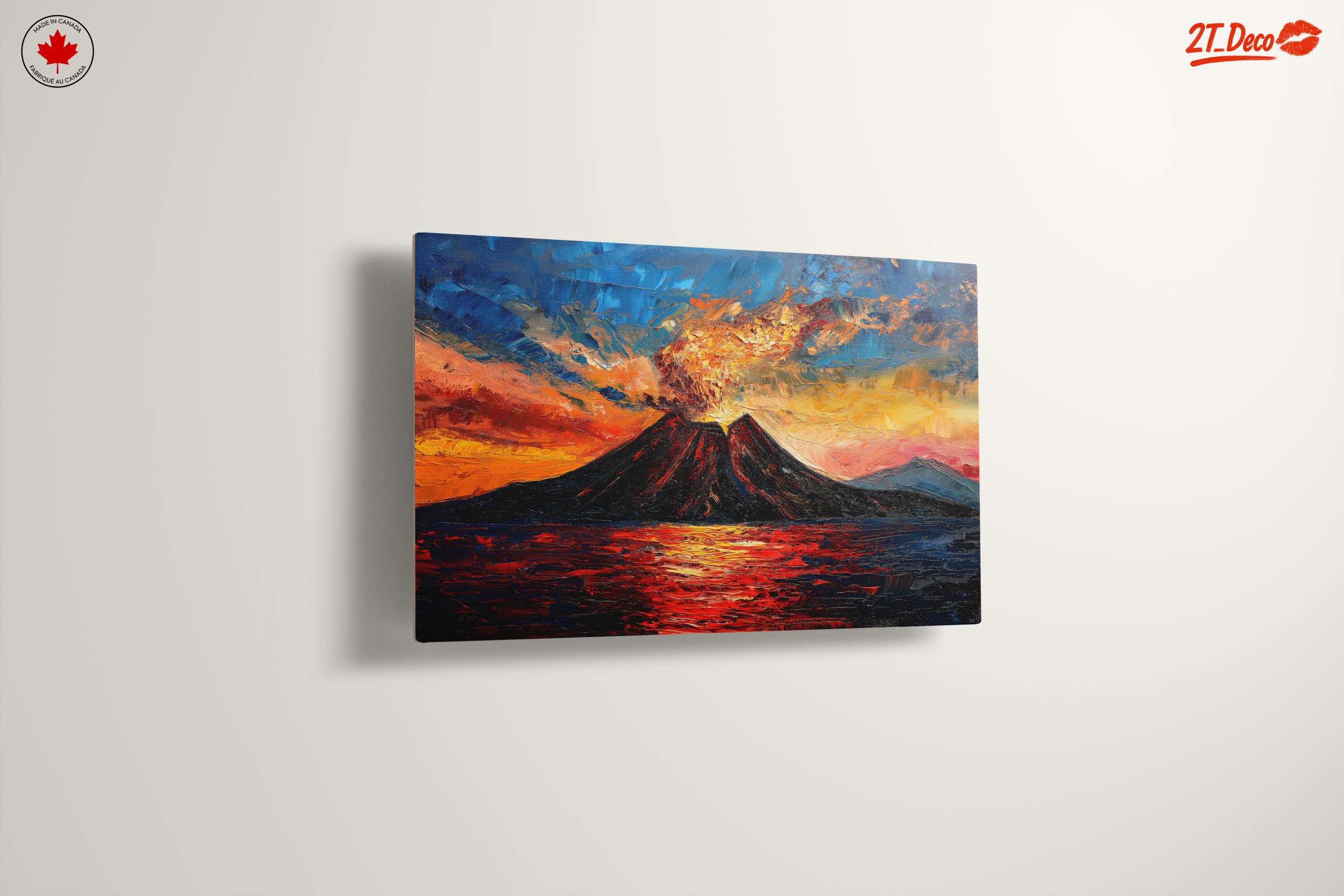 Abstract Volcano Landscape Art - Image 13