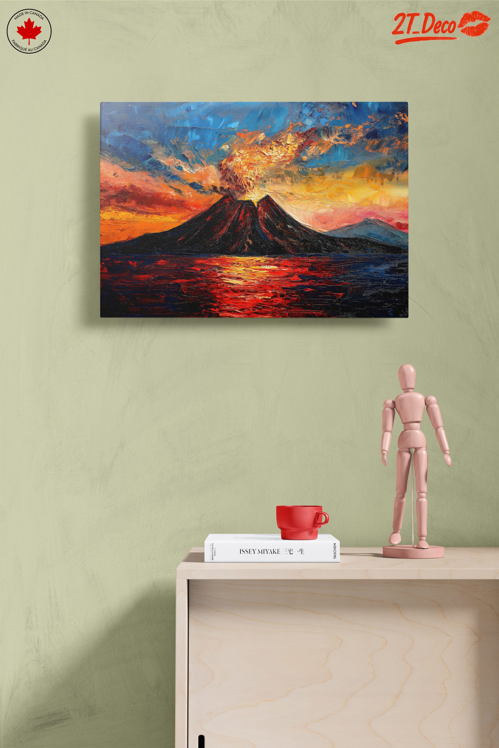 Abstract Volcano Landscape Art - Image 14