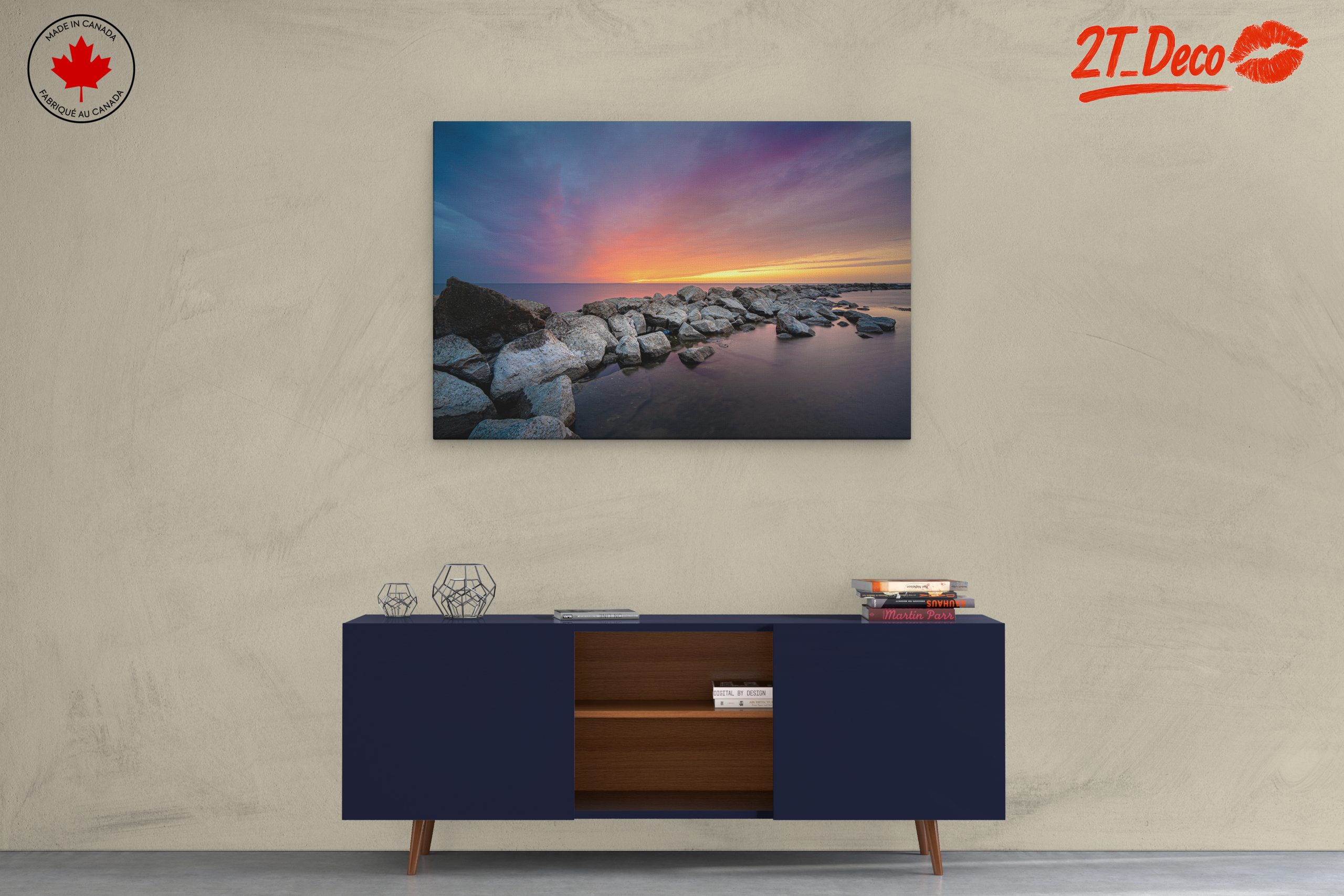 Stunning Rocky Shoreline at Sunset - Image 3