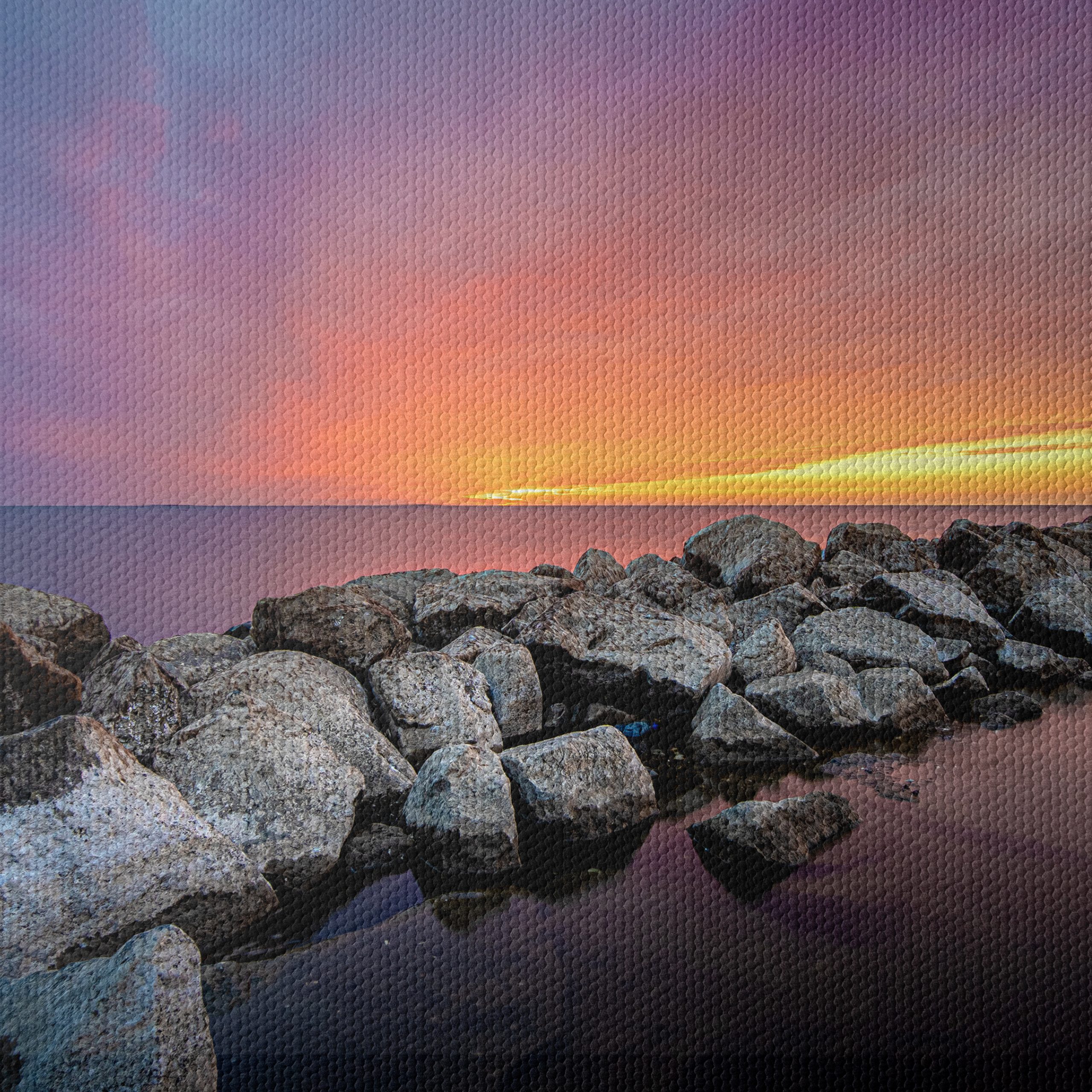 Stunning Rocky Shoreline at Sunset - Image 4