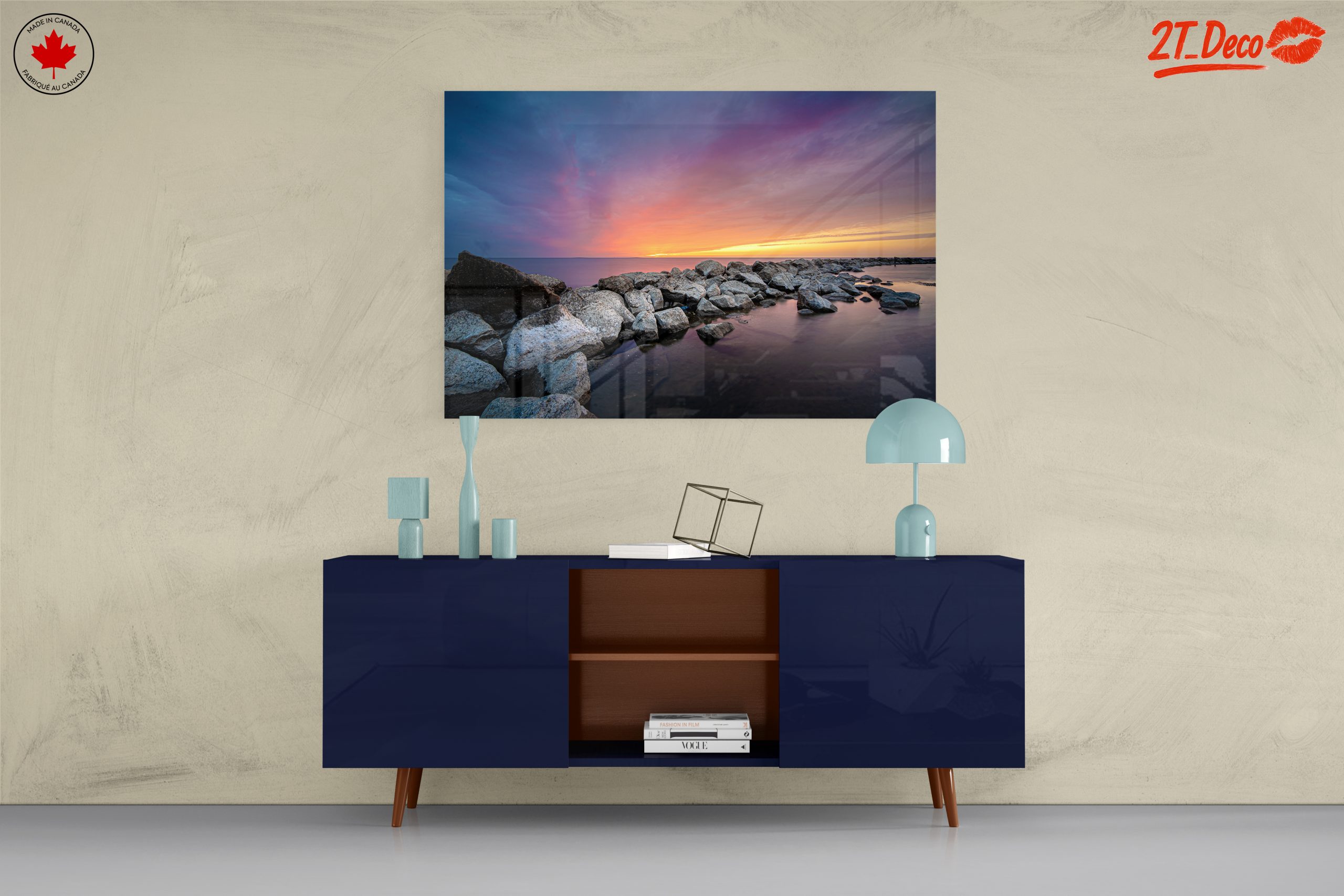 Stunning Rocky Shoreline at Sunset - Image 8