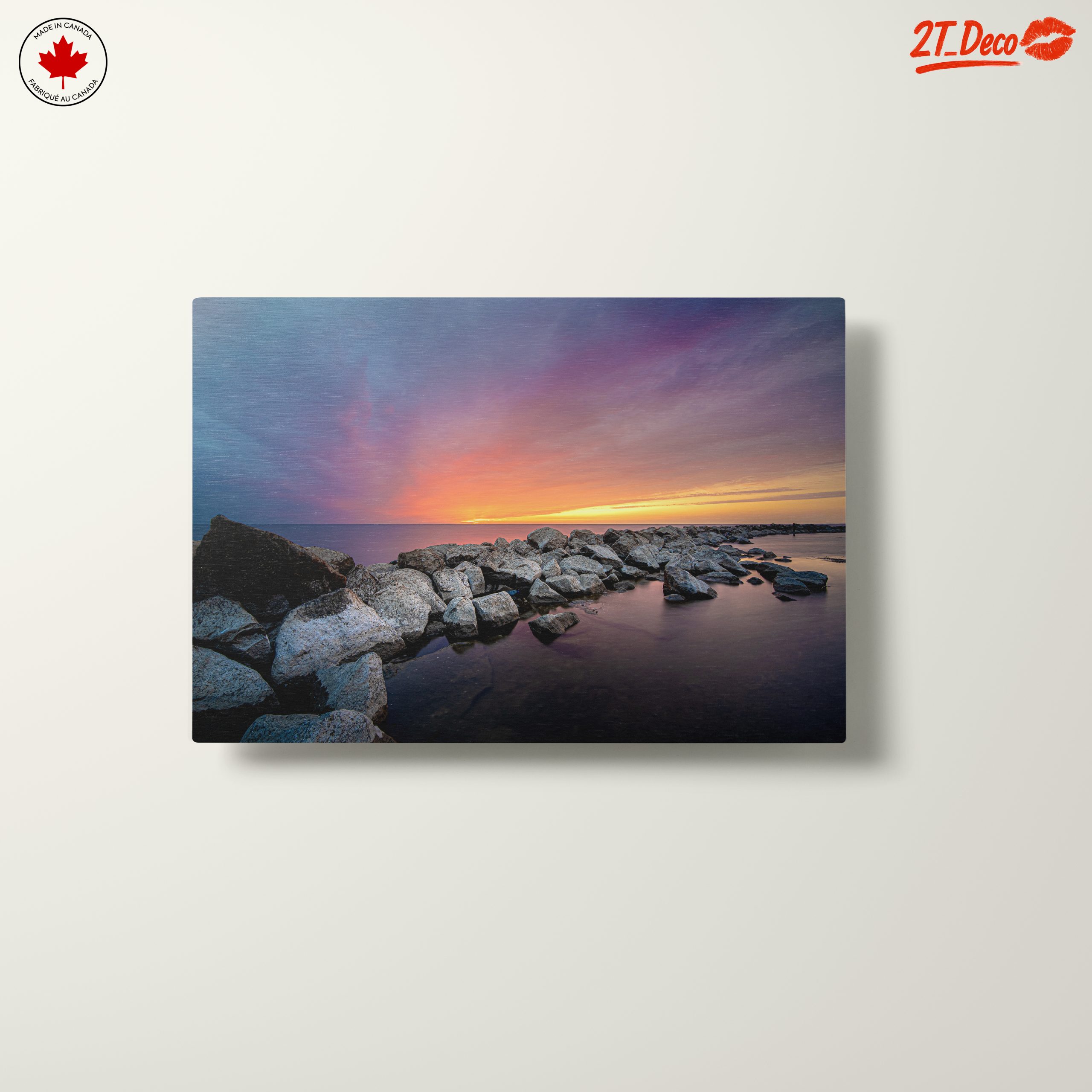 Stunning Rocky Shoreline at Sunset - Image 10