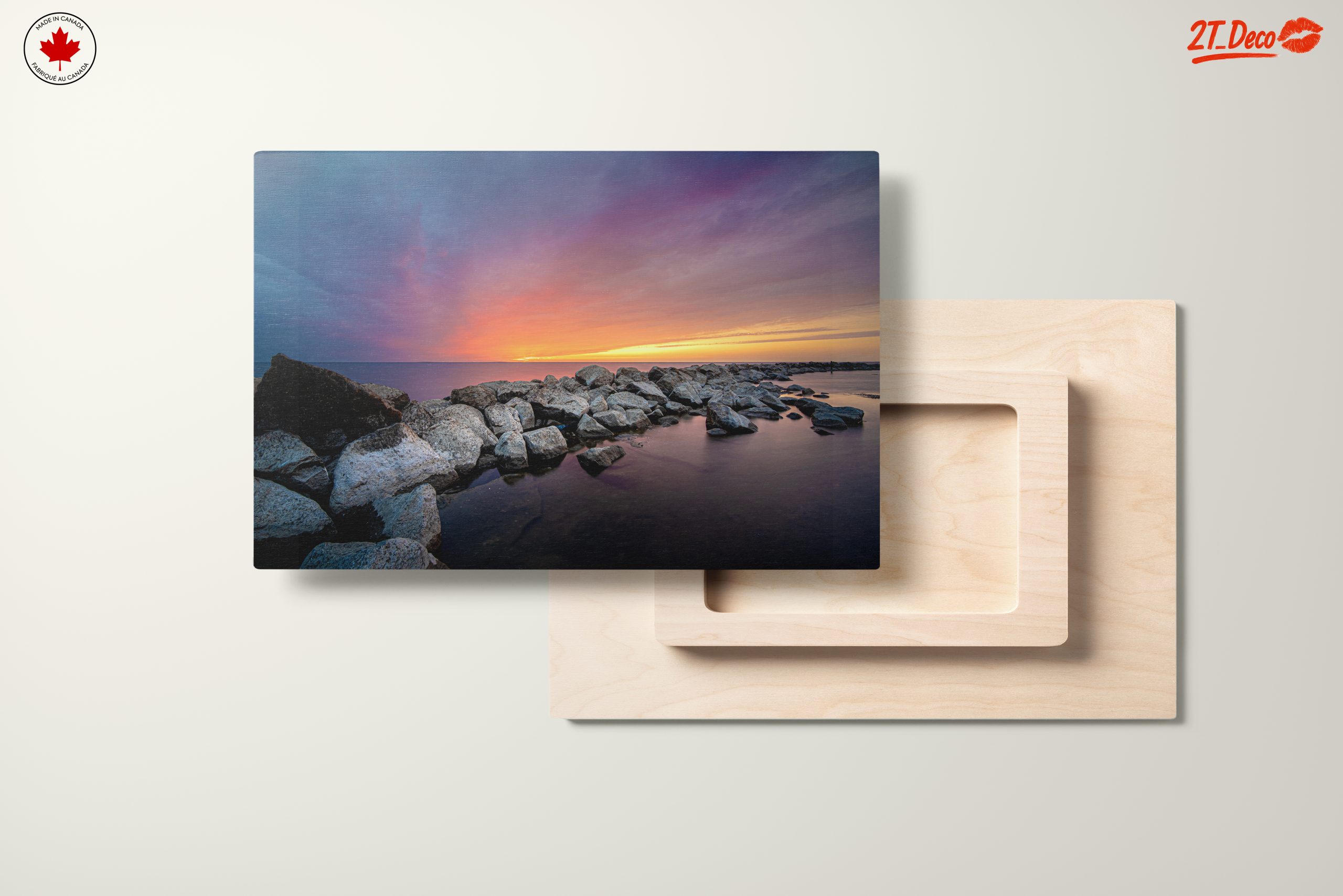 Stunning Rocky Shoreline at Sunset - Image 11