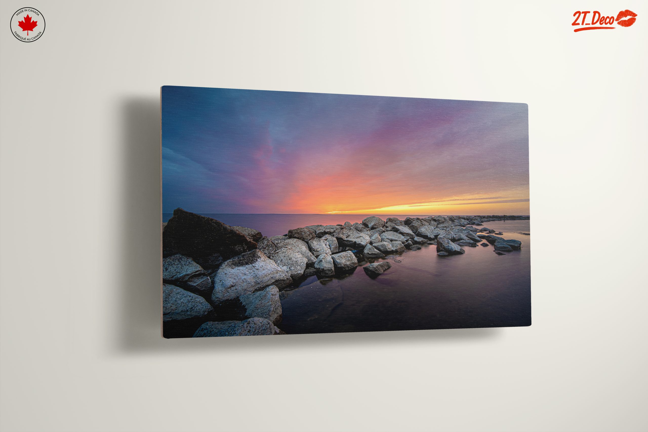 Stunning Rocky Shoreline at Sunset - Image 13