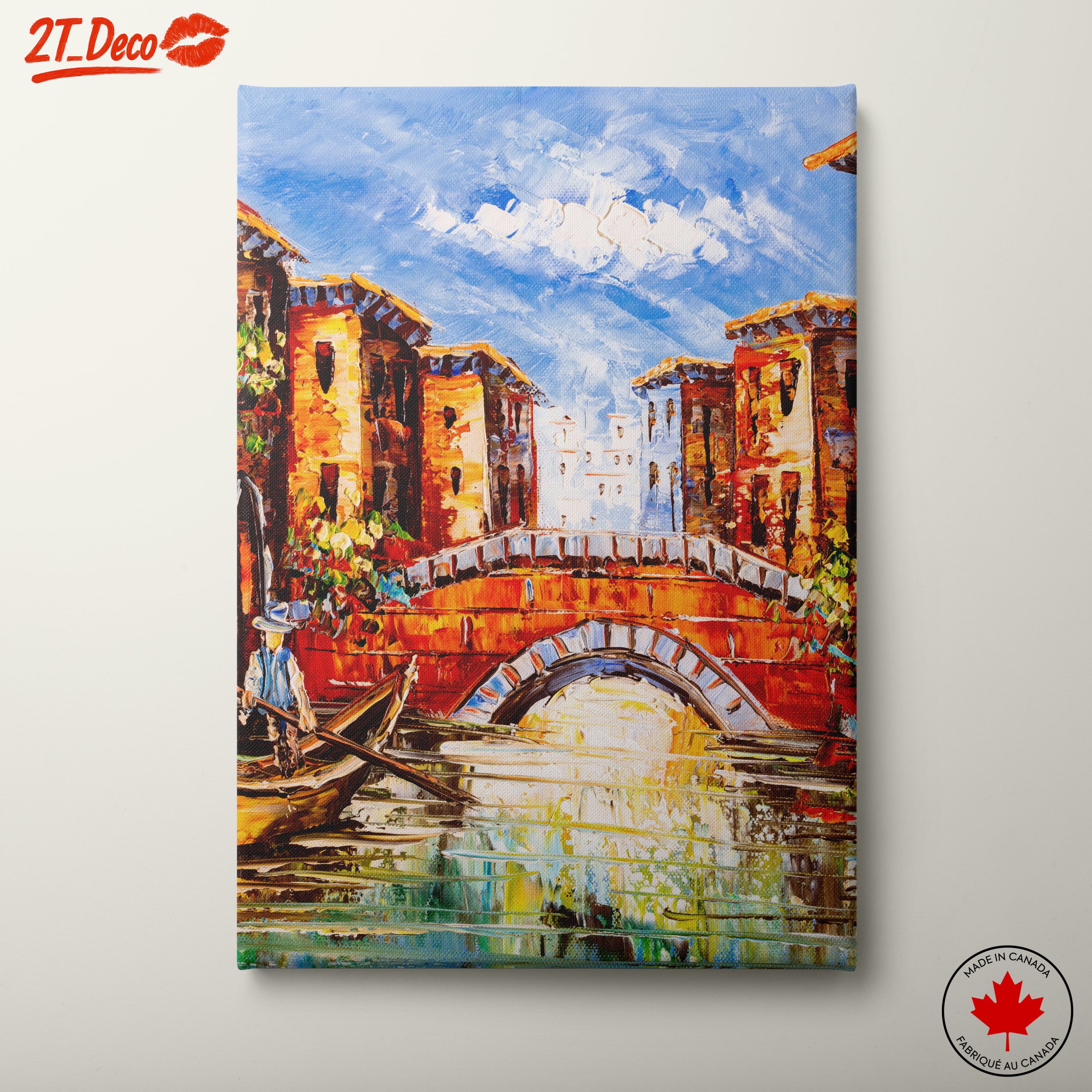 Vibrant City Scene with Bridge