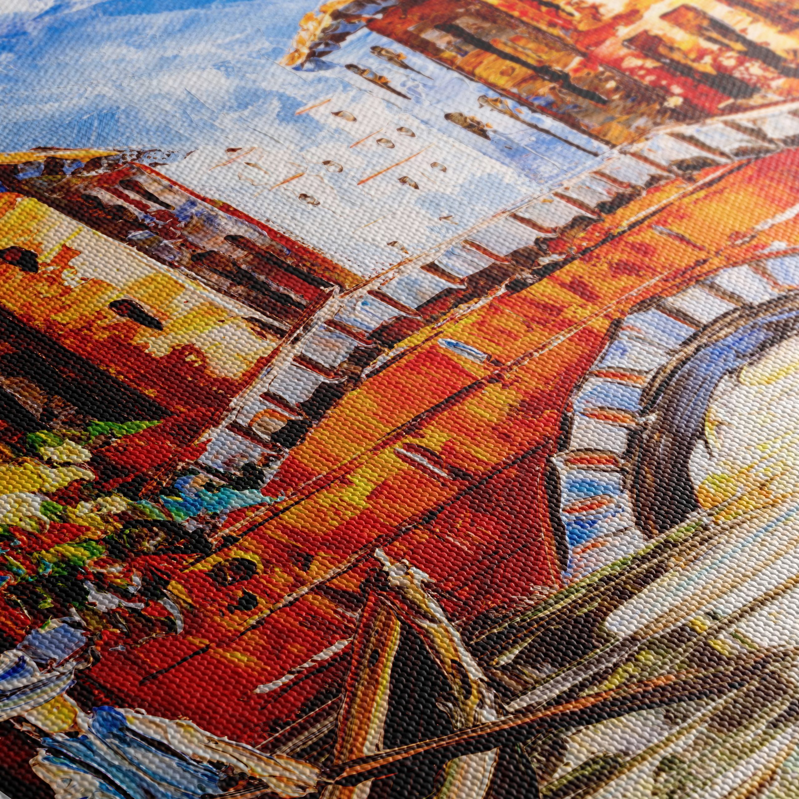 Vibrant City Scene with Bridge - Image 5
