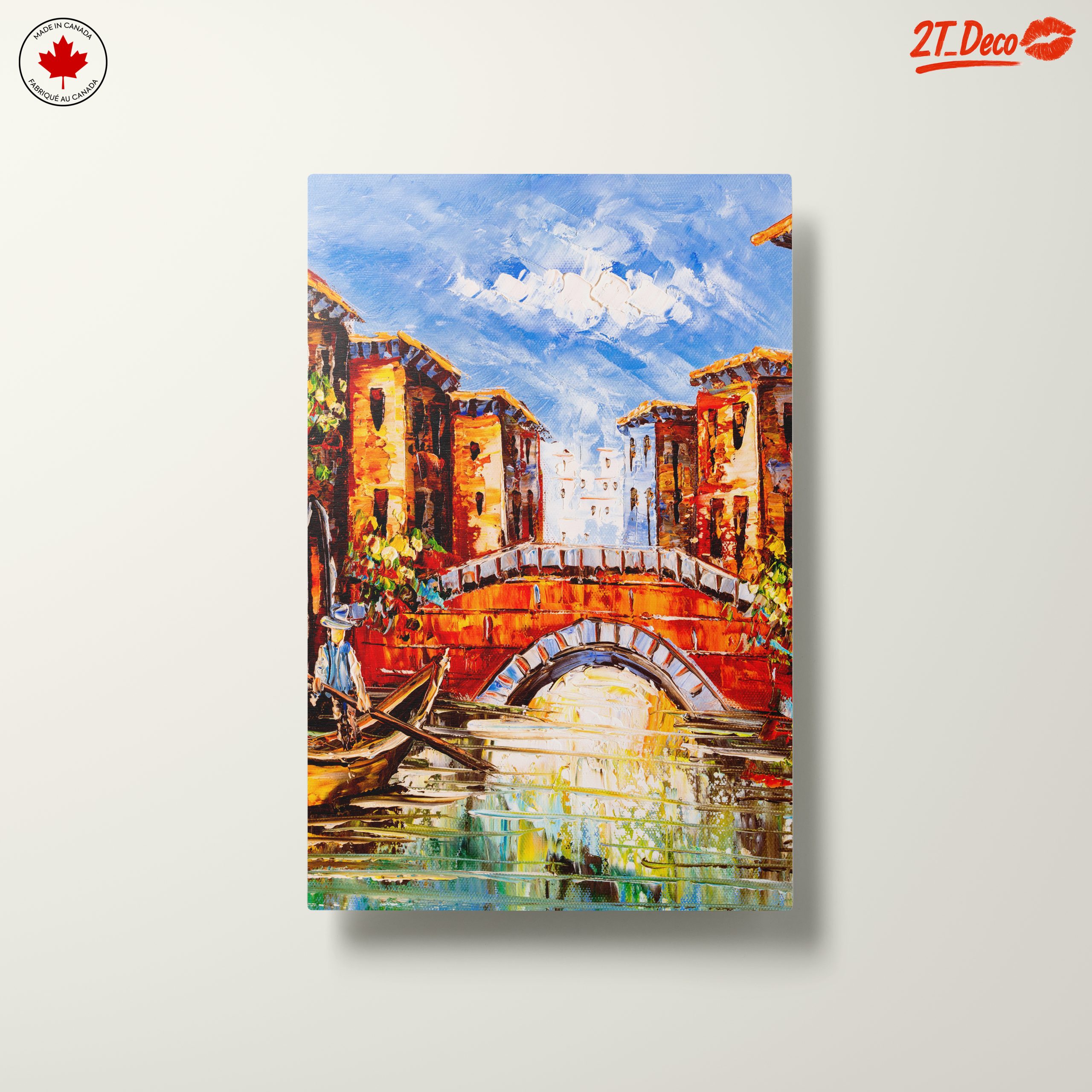 Vibrant City Scene with Bridge - Image 10