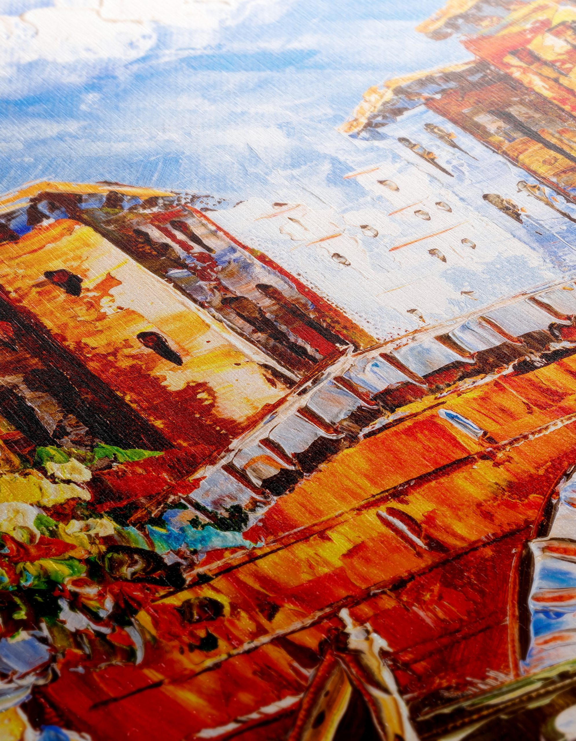Vibrant City Scene with Bridge - Image 12