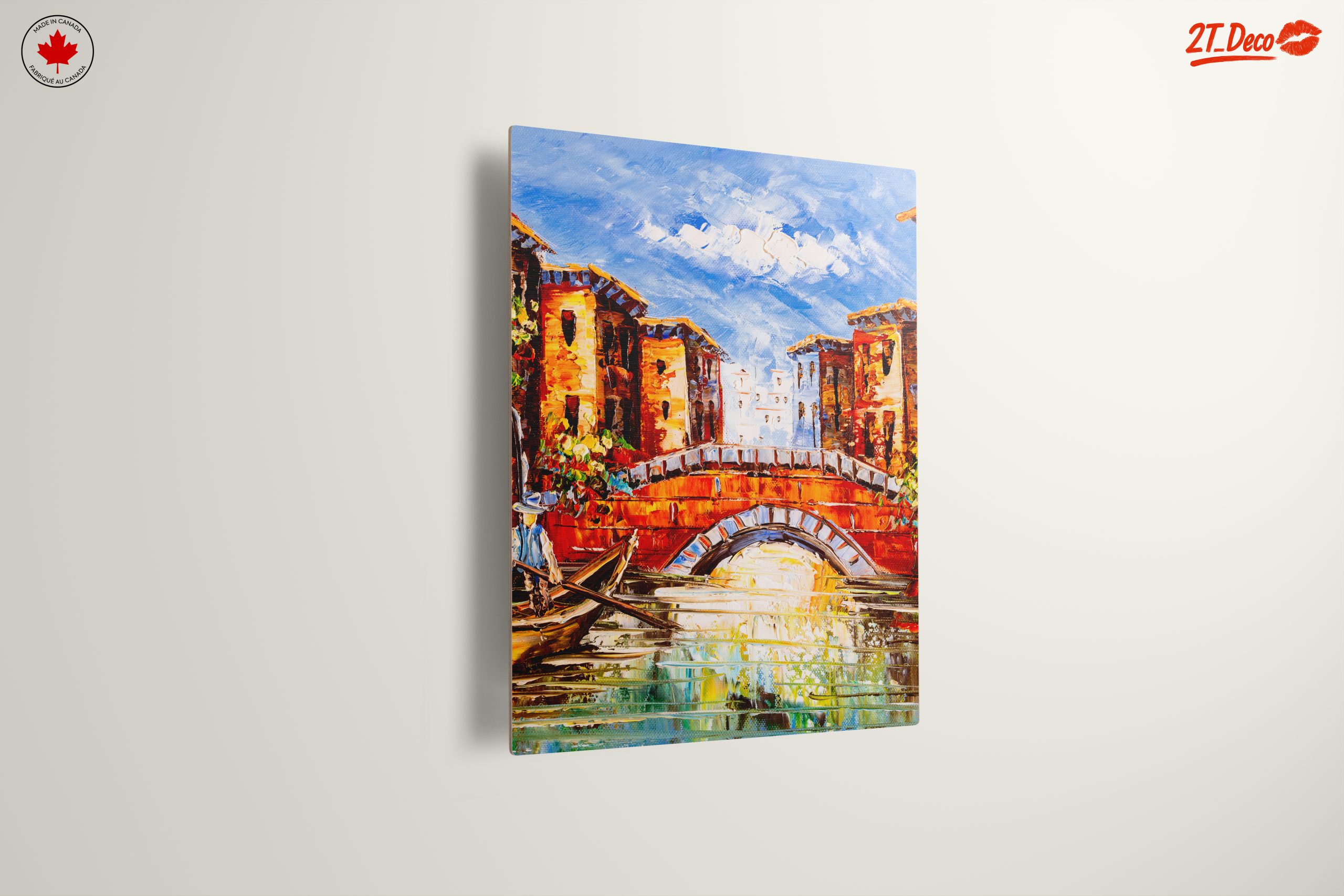 Vibrant City Scene with Bridge - Image 13