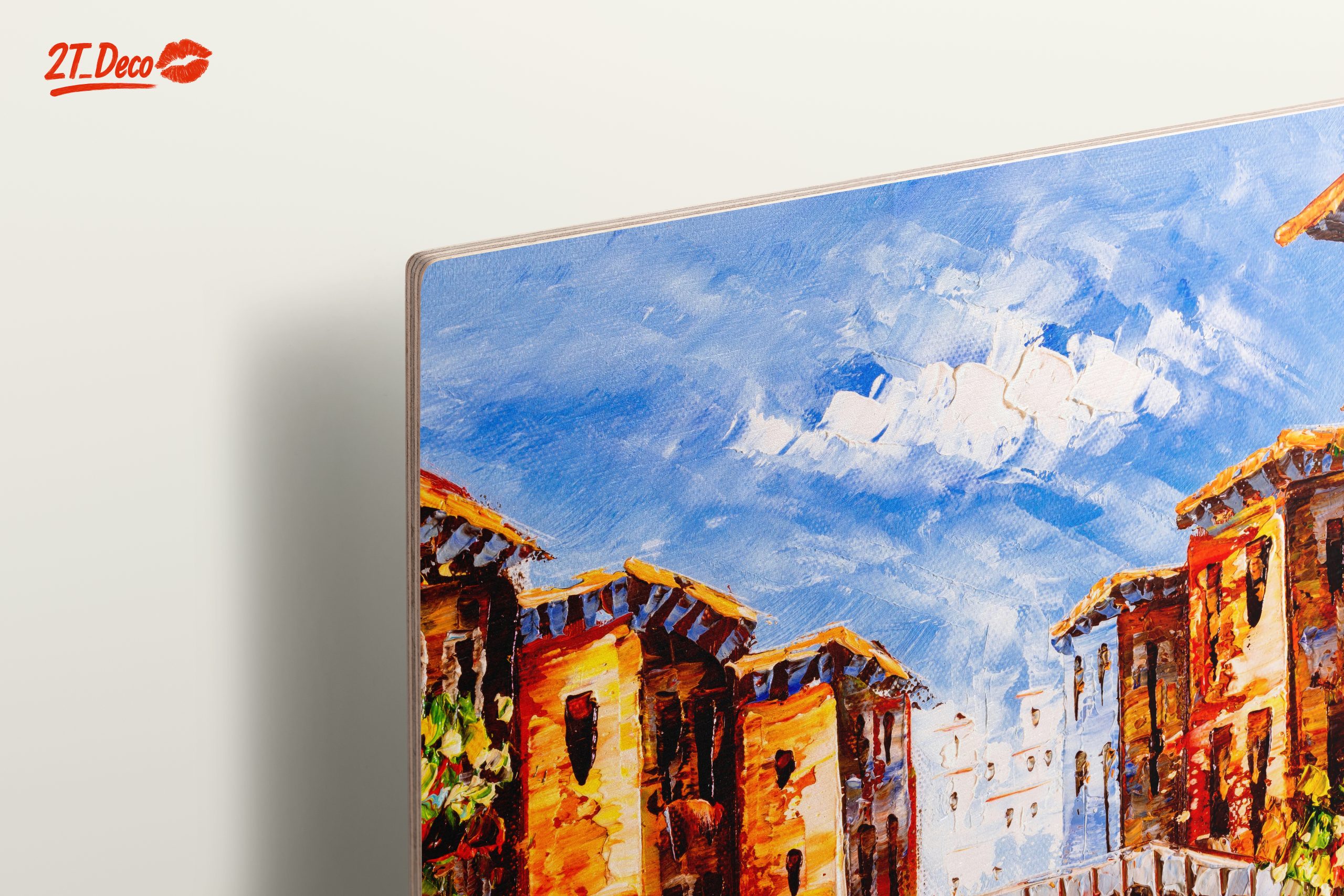 Vibrant City Scene with Bridge - Image 15