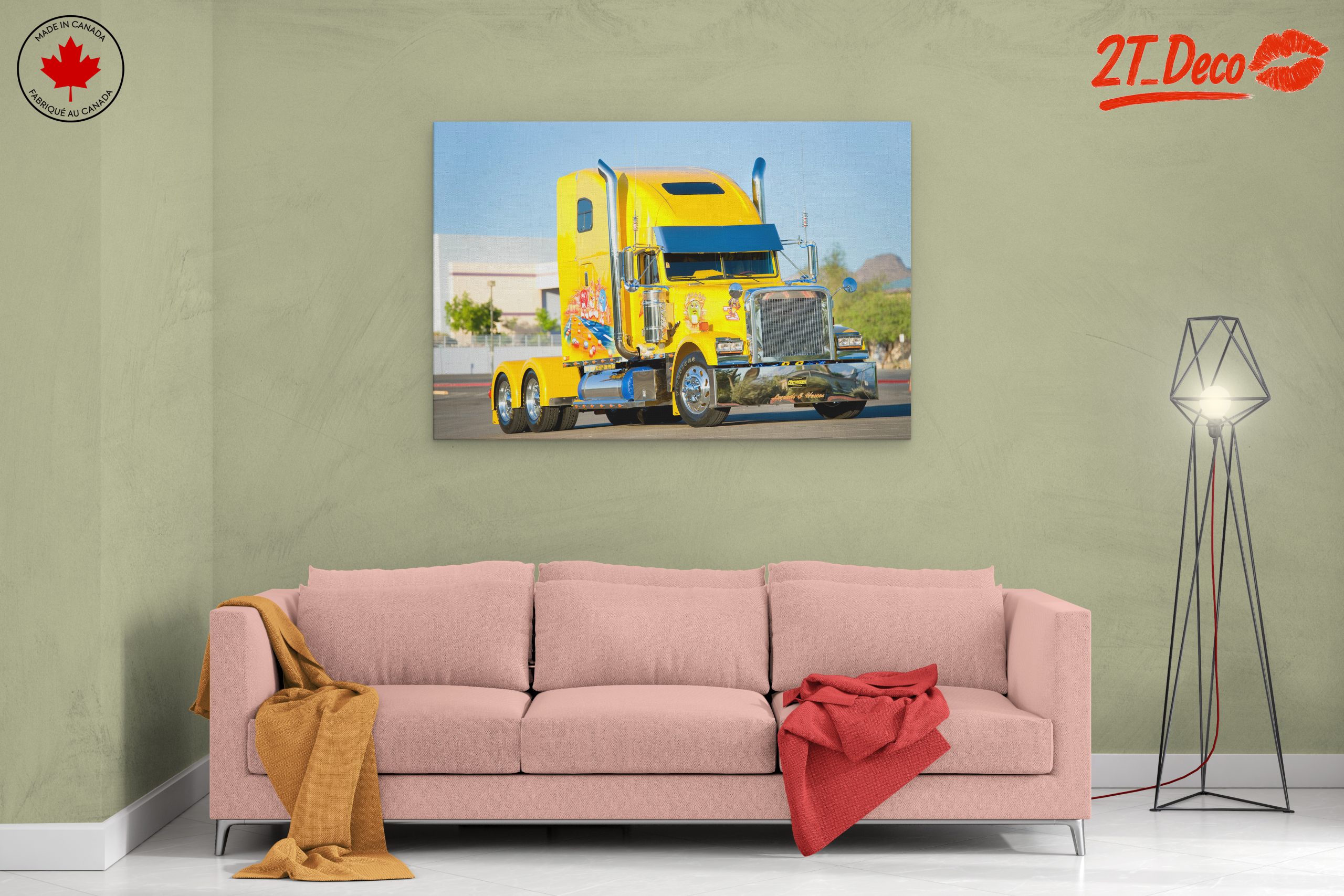 Vibrant Classic Truck Artwork - Image 2