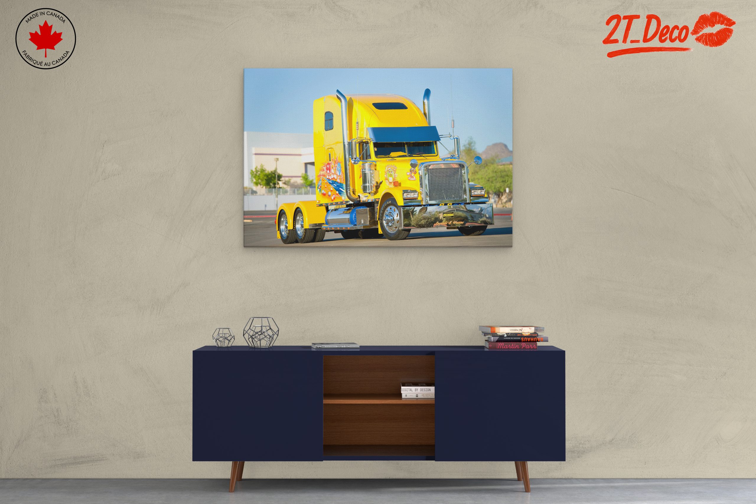 Vibrant Classic Truck Artwork - Image 3