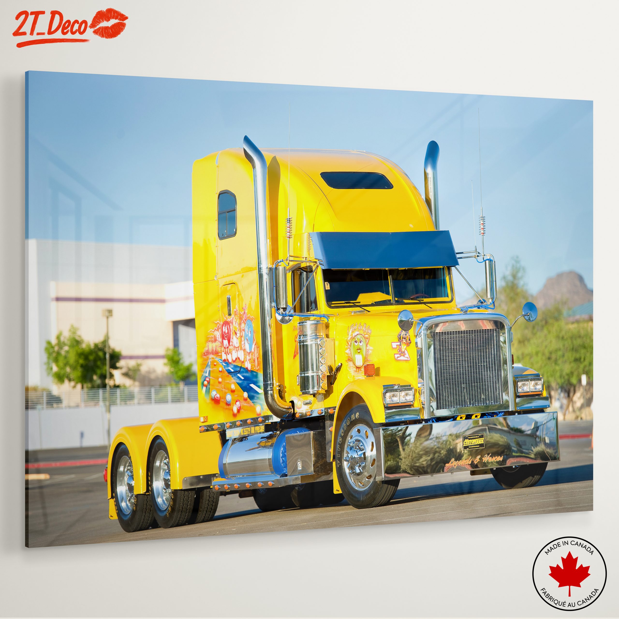 Vibrant Classic Truck Artwork - Image 6