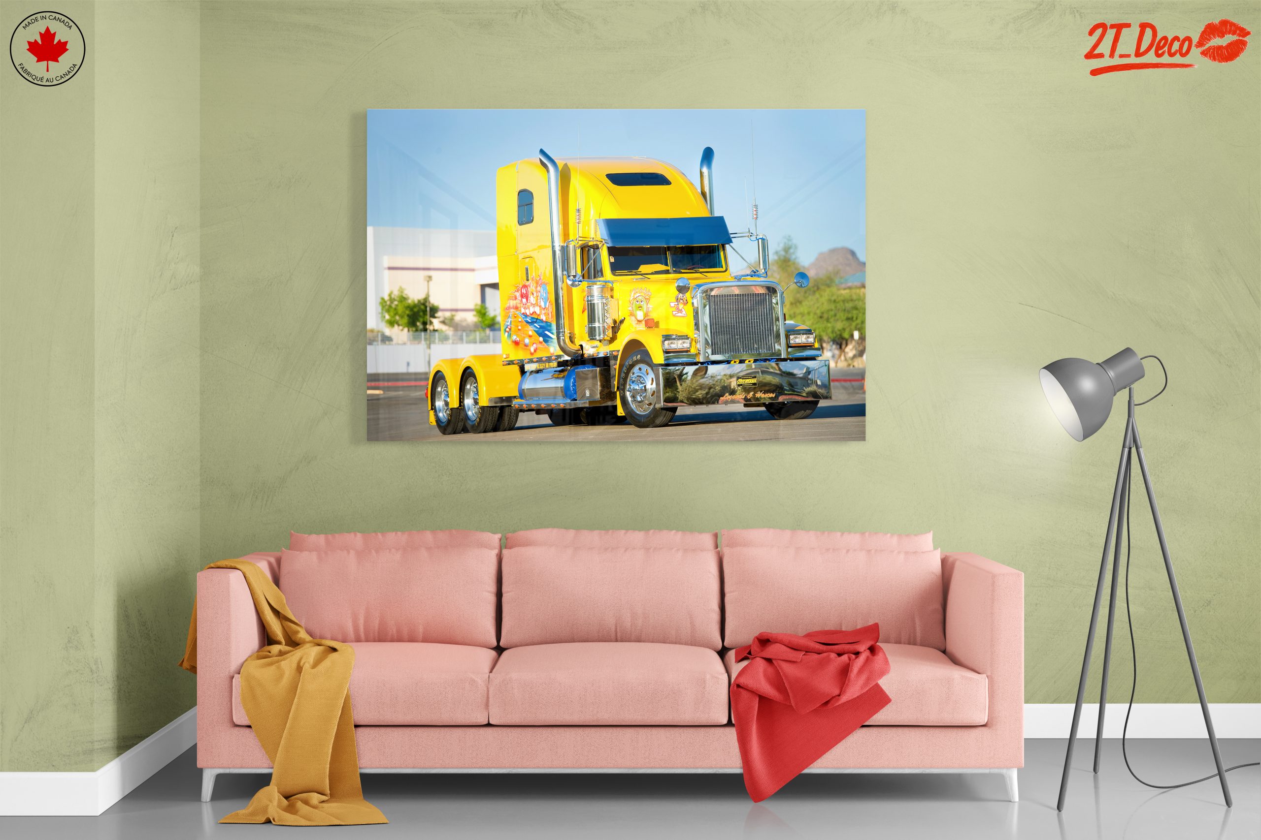 Vibrant Classic Truck Artwork - Image 7