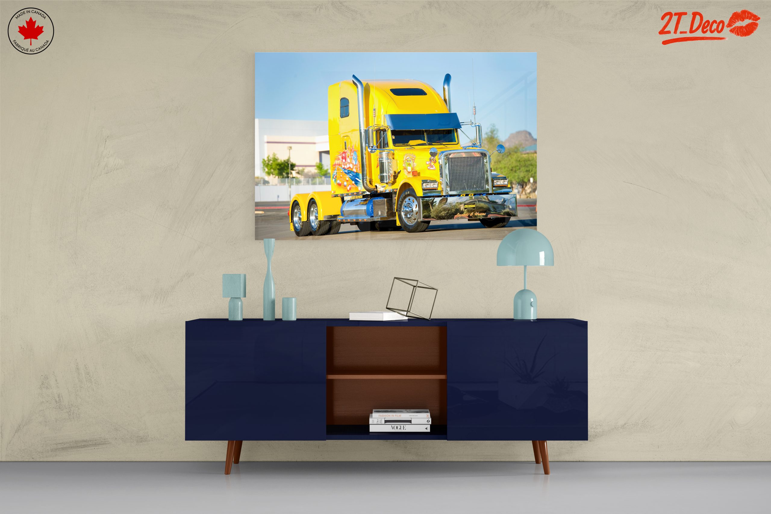 Vibrant Classic Truck Artwork - Image 8