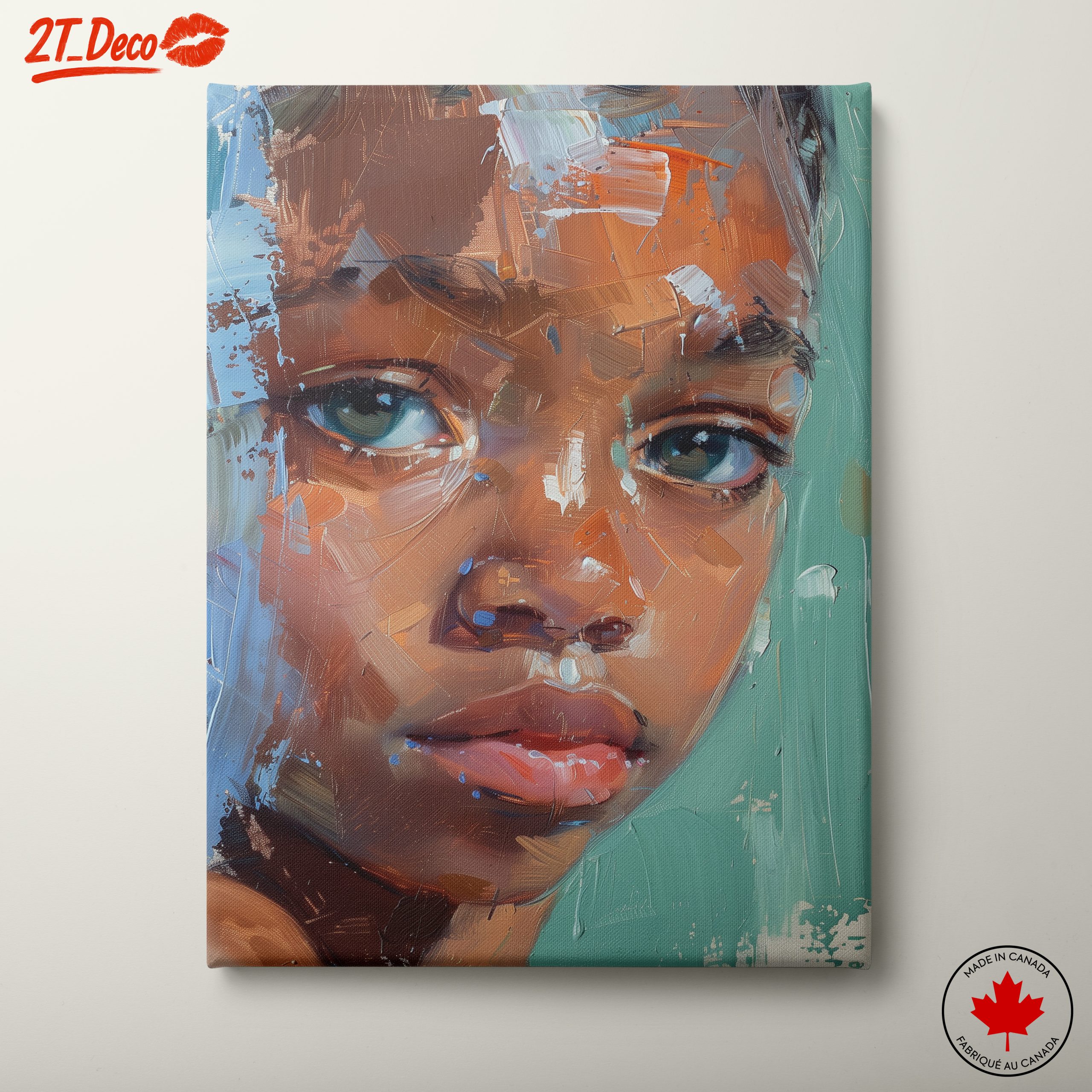 Vibrant Expressive Portrait of a Child