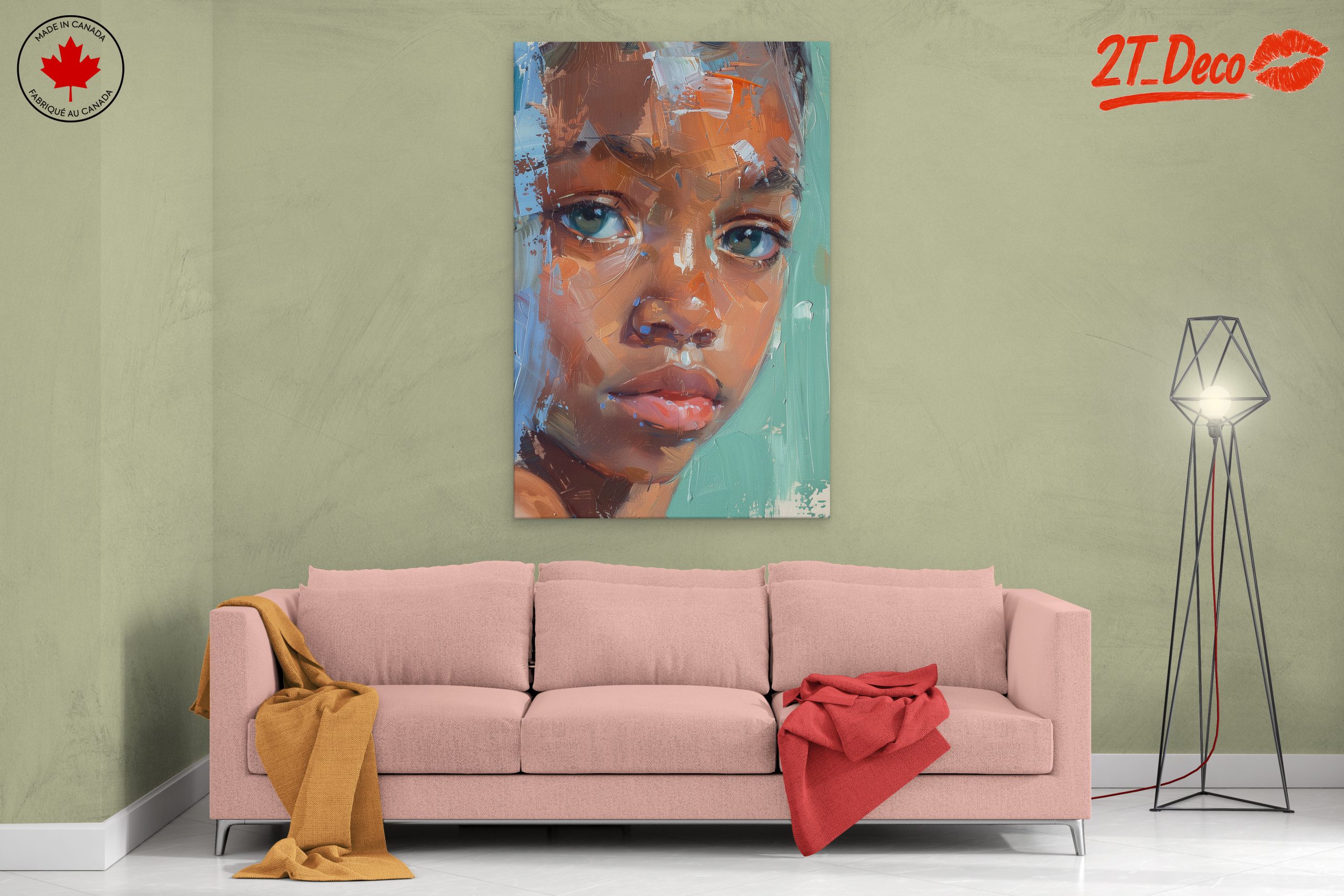 Vibrant Expressive Portrait of a Child - Image 2