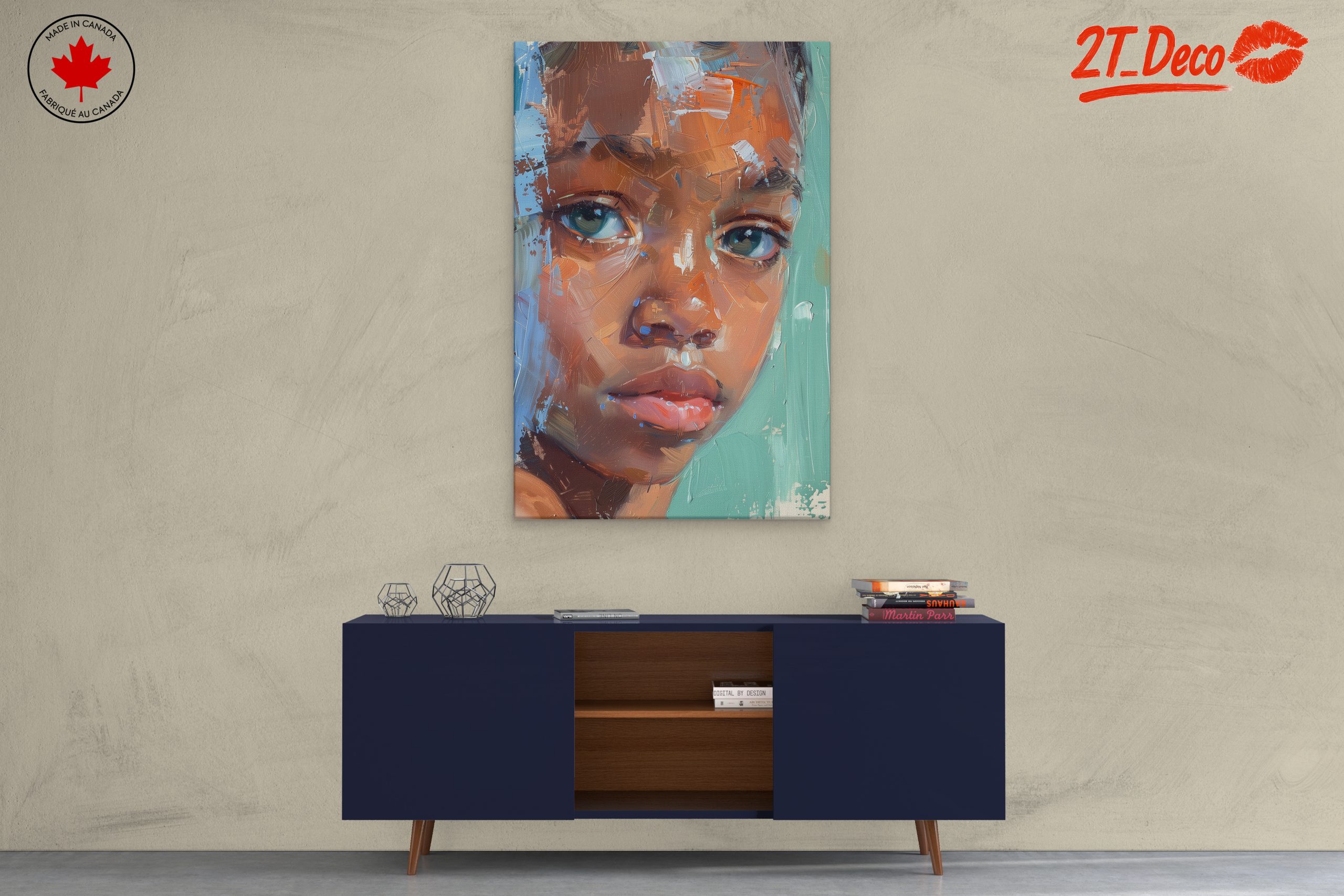 Vibrant Expressive Portrait of a Child - Image 3