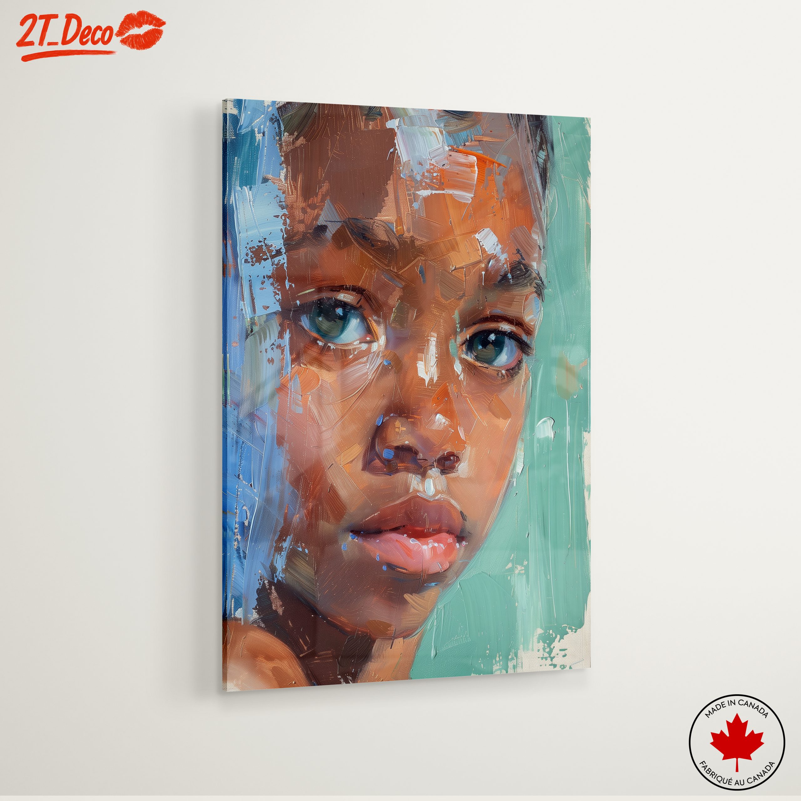 Vibrant Expressive Portrait of a Child - Image 6