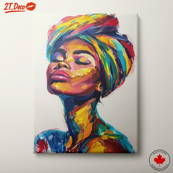 Vibrant Afro Art Portrait 4