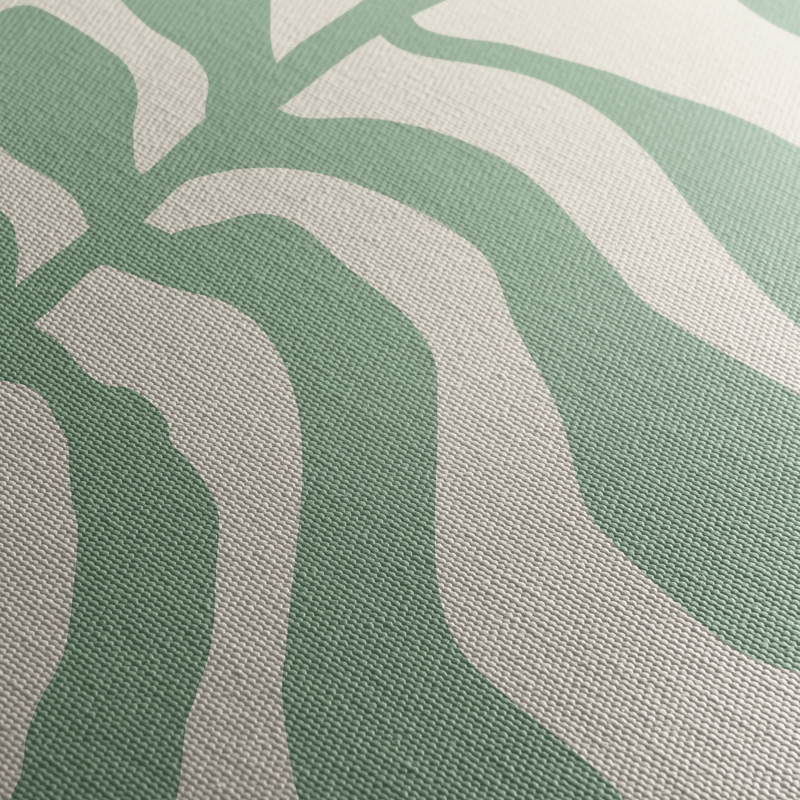 Stylized Botanical Green Leaf Artwork - Image 5
