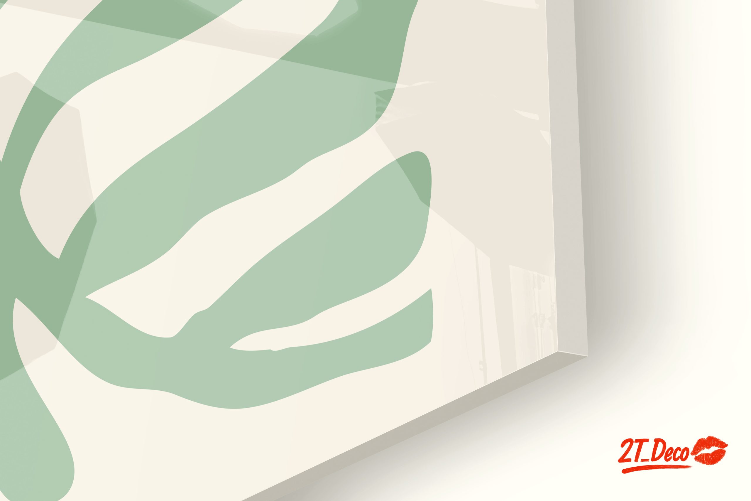 Stylized Botanical Green Leaf Artwork - Image 9