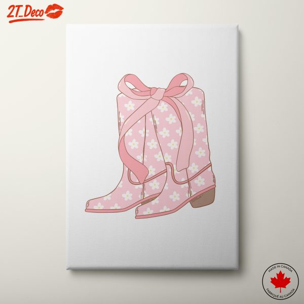 Whimsical Floral Boots Art