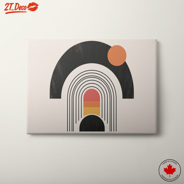 Geometric Abstract Art with Bold Colors